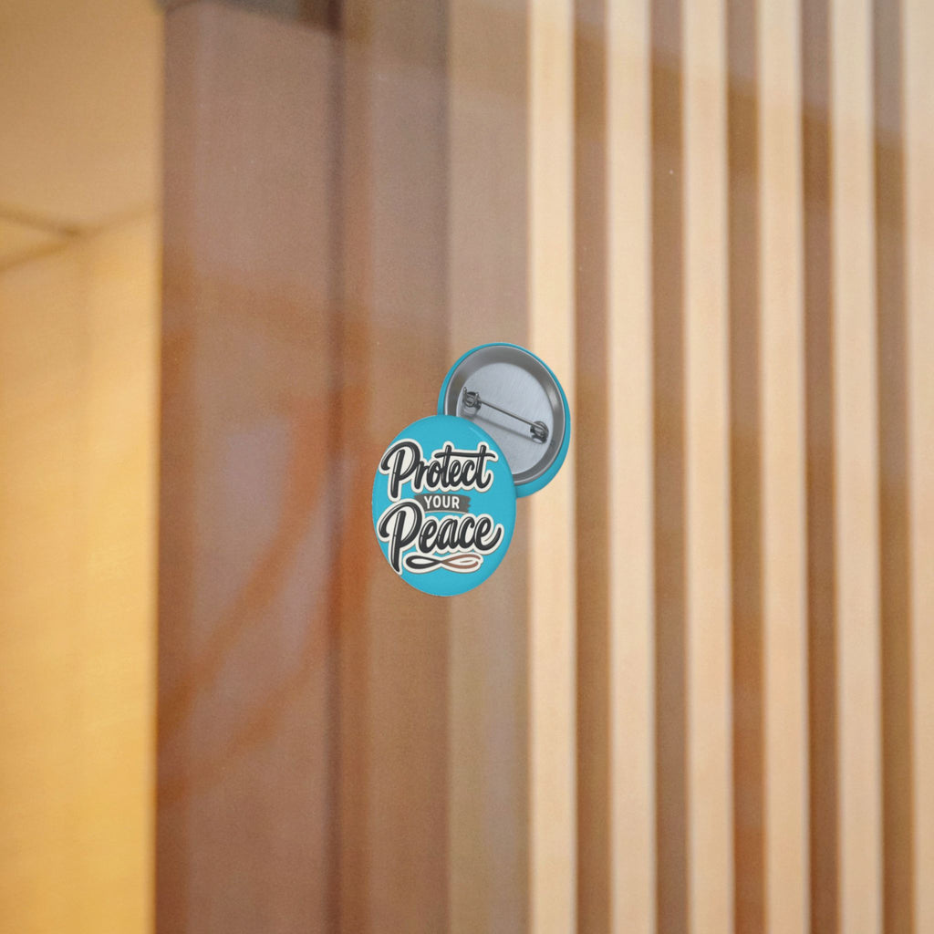 Protect Your Peace Sticker — Inspirational Vinyl Decal (Blue)