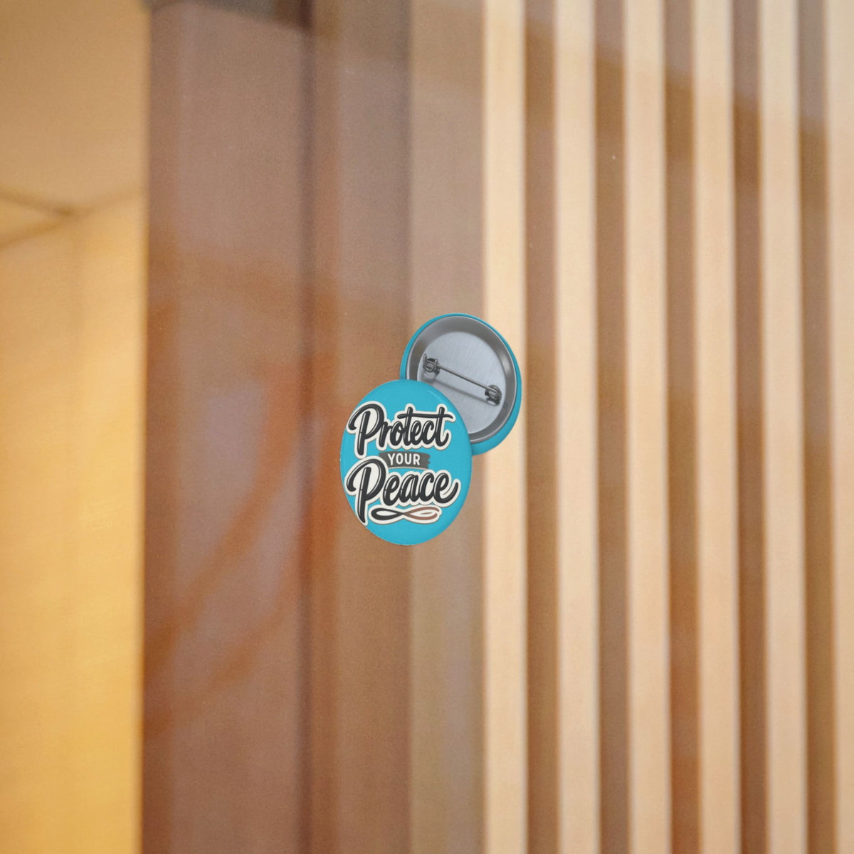 Protect Your Peace Sticker — Inspirational Vinyl Decal (Blue)