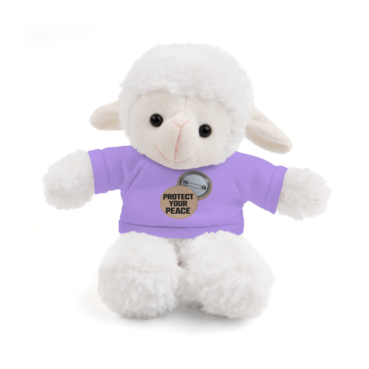 Protect Your Peace Teddy Bear — Plush Stuffed Animal with Tee
