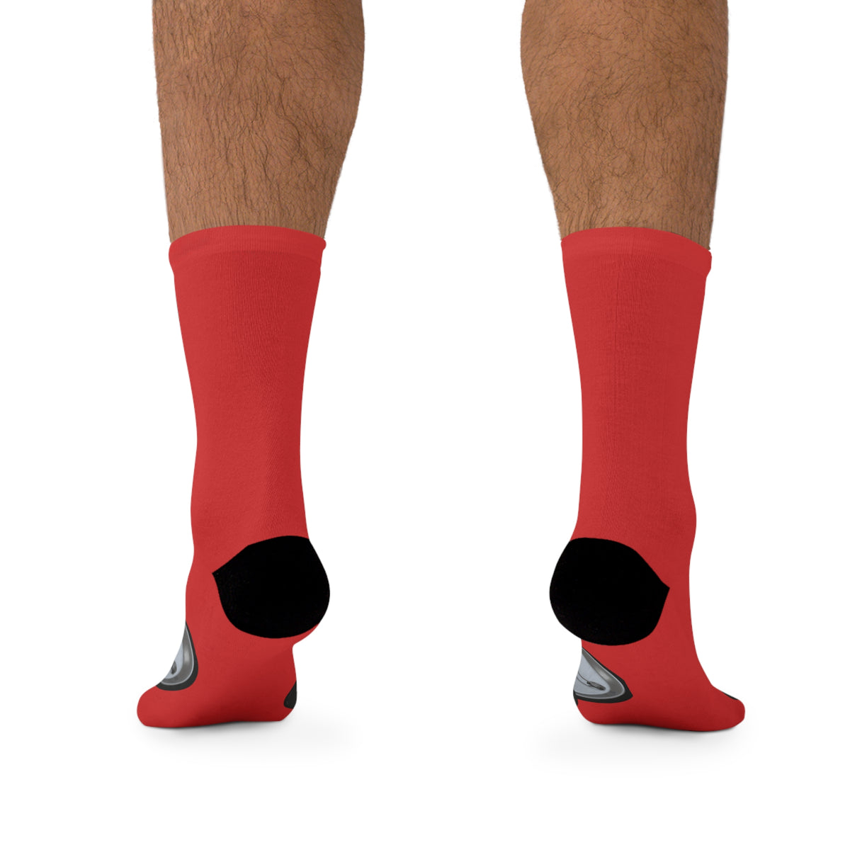 Protect Your Peace Red Statement Socks