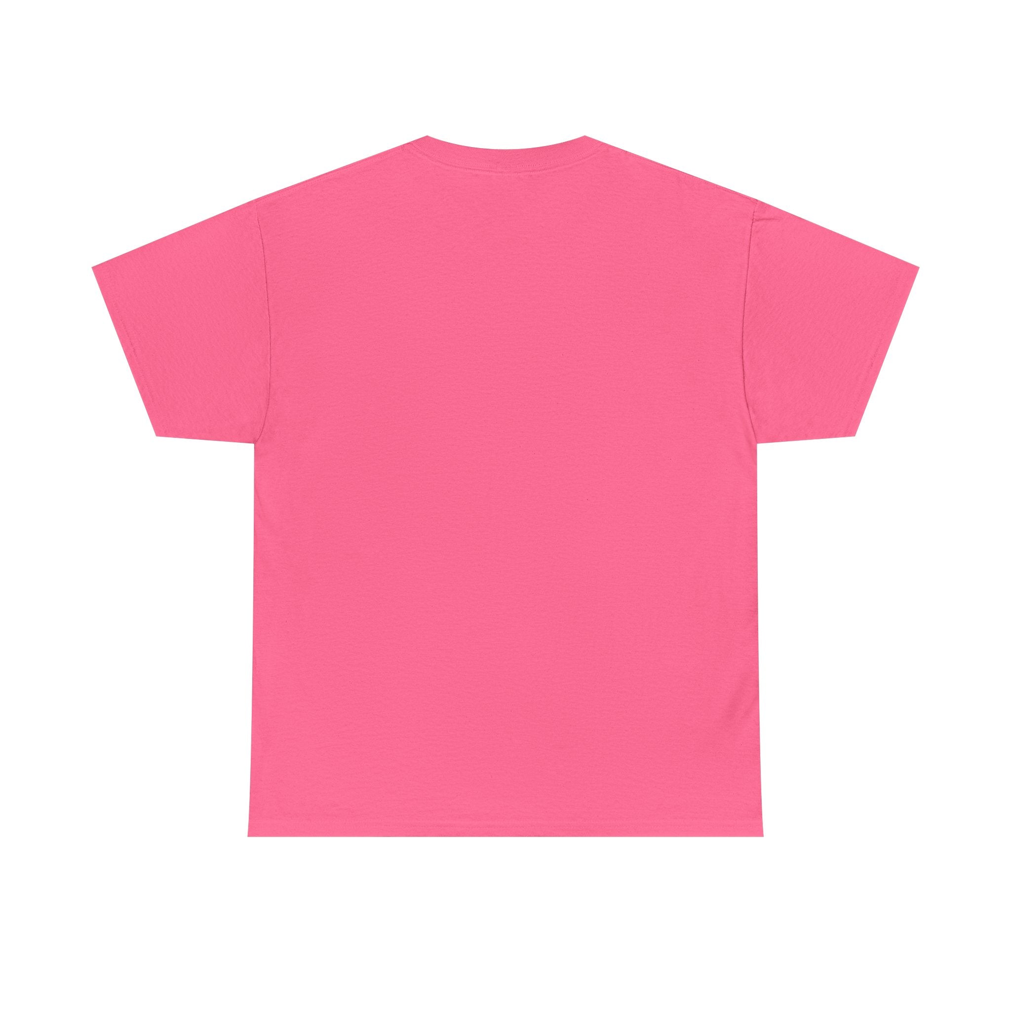 Minimalist White T‑Shirt — Subtle Embossed 'Unisex Heavy Cotton Tee' Design