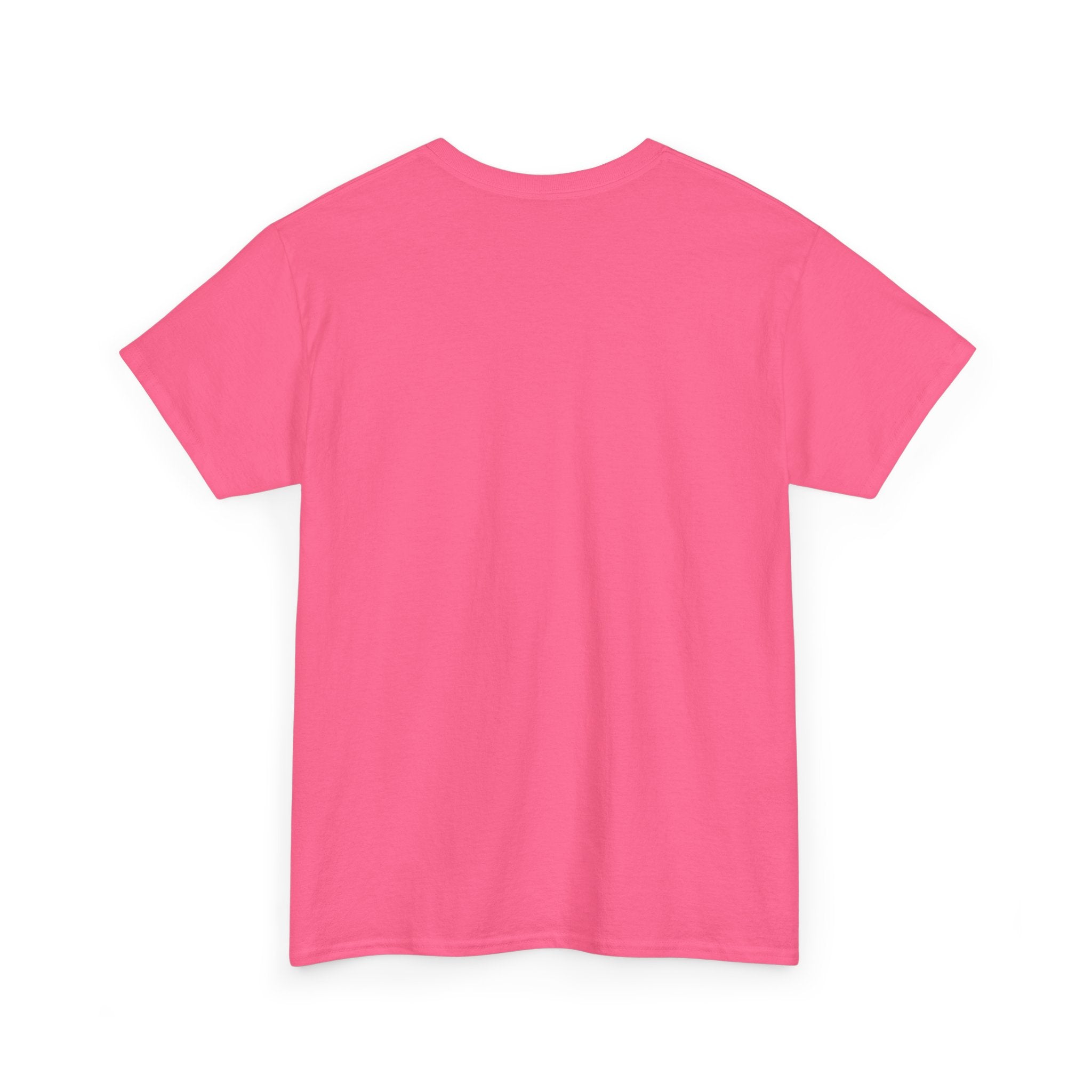 Minimalist White T‑Shirt — Subtle Embossed 'Unisex Heavy Cotton Tee' Design