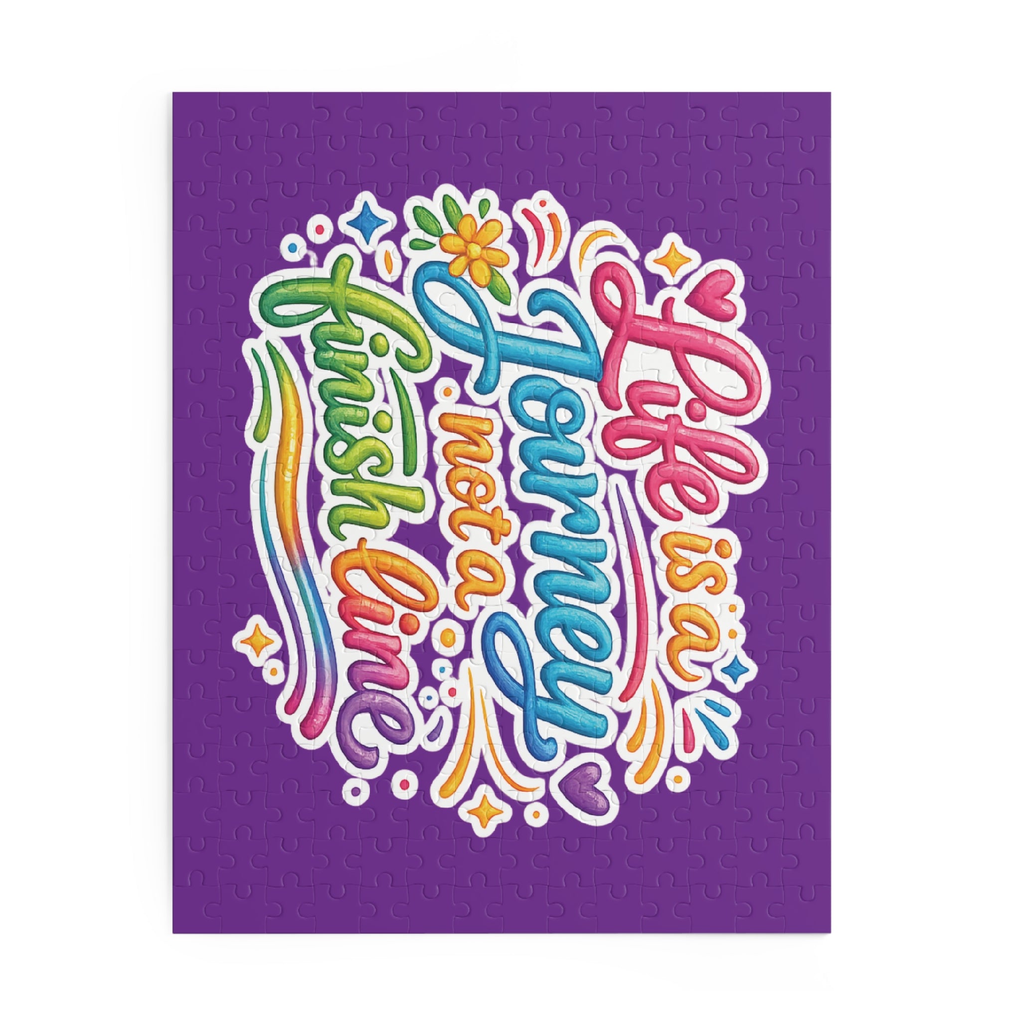 Inspirational 'Life Is a Journey, Not a Finish Line' Puzzle