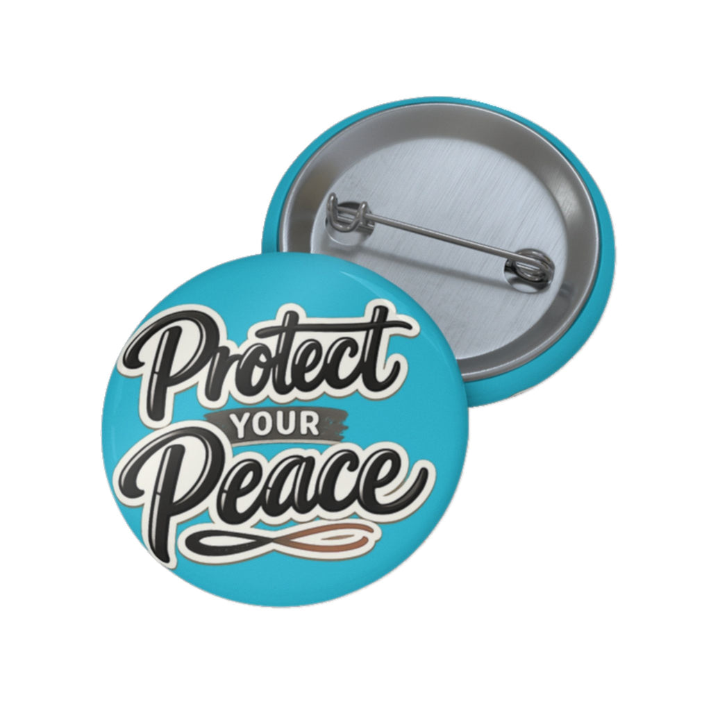 Protect Your Peace Sticker — Inspirational Vinyl Decal (Blue)