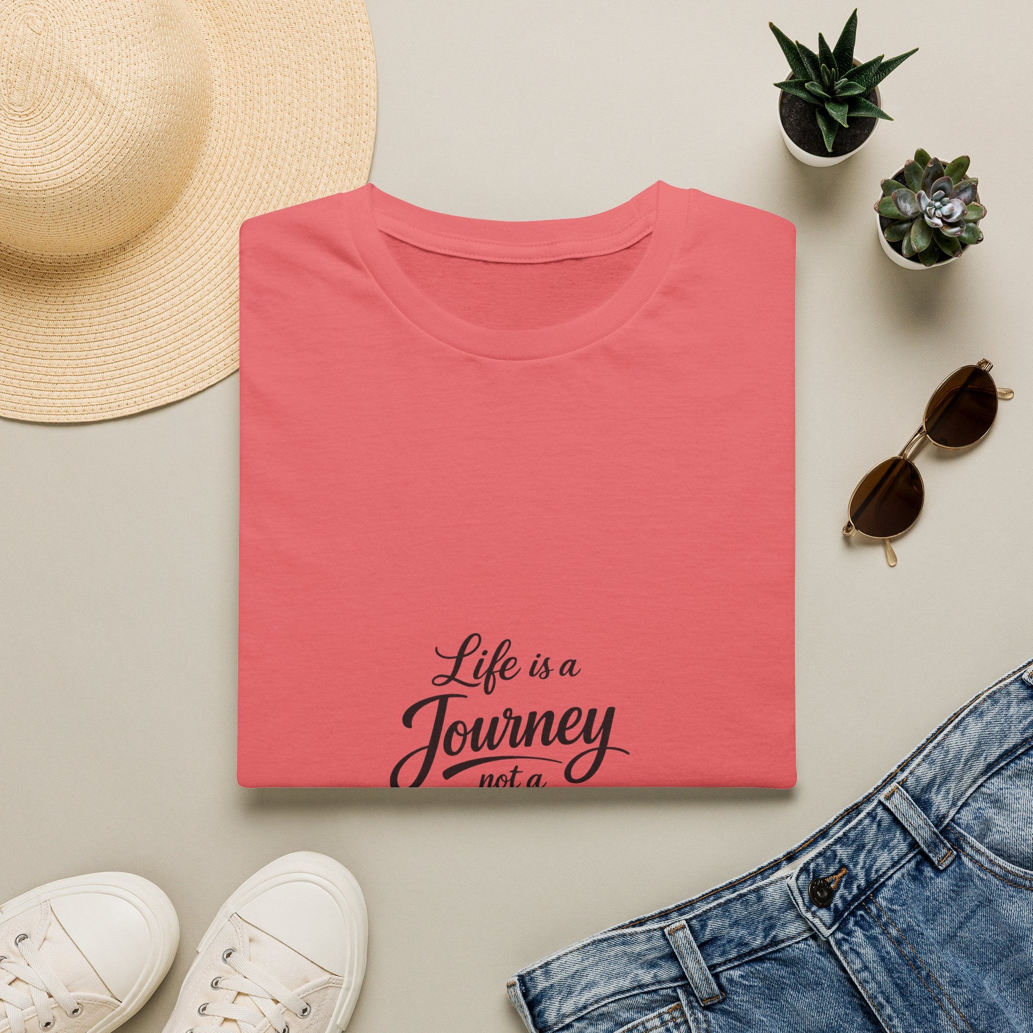 Life Is a Journey T-Shirt2 – Minimal Inspirational Quote Tee