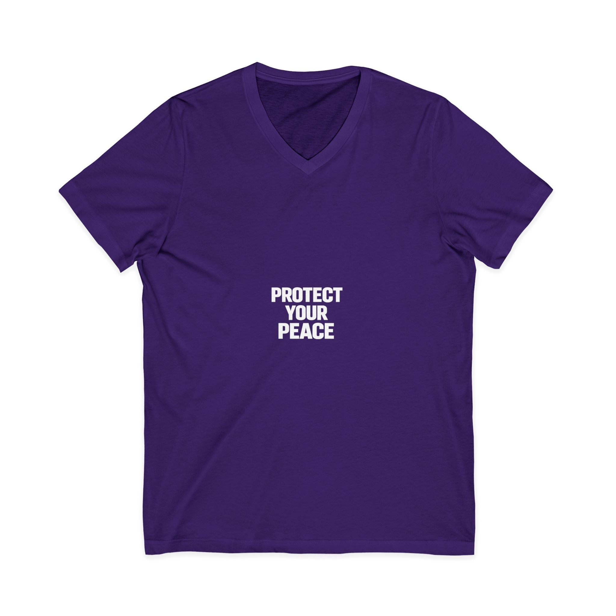 Unisex Jersey Short Sleeve V-Neck Tee
