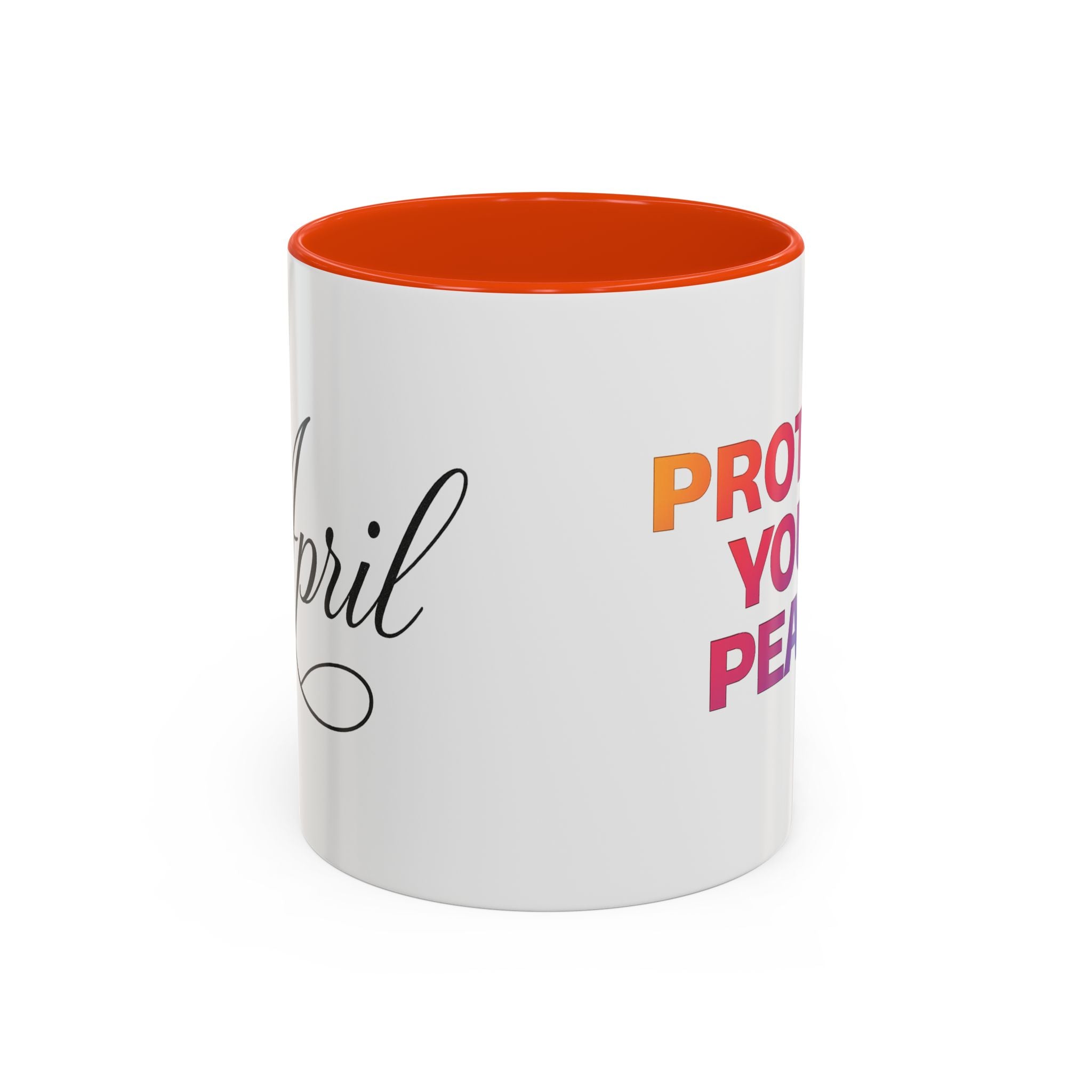 Protect Your Peace Colorful Mug — Inspirational Coffee Cup (11oz/15oz)