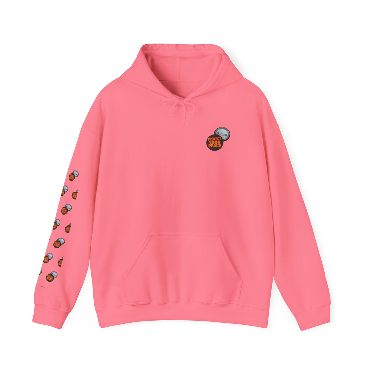 Hockey Puck & Helmet Hoodie — Retro Hockey Sleeve Graphic Sweatshirt