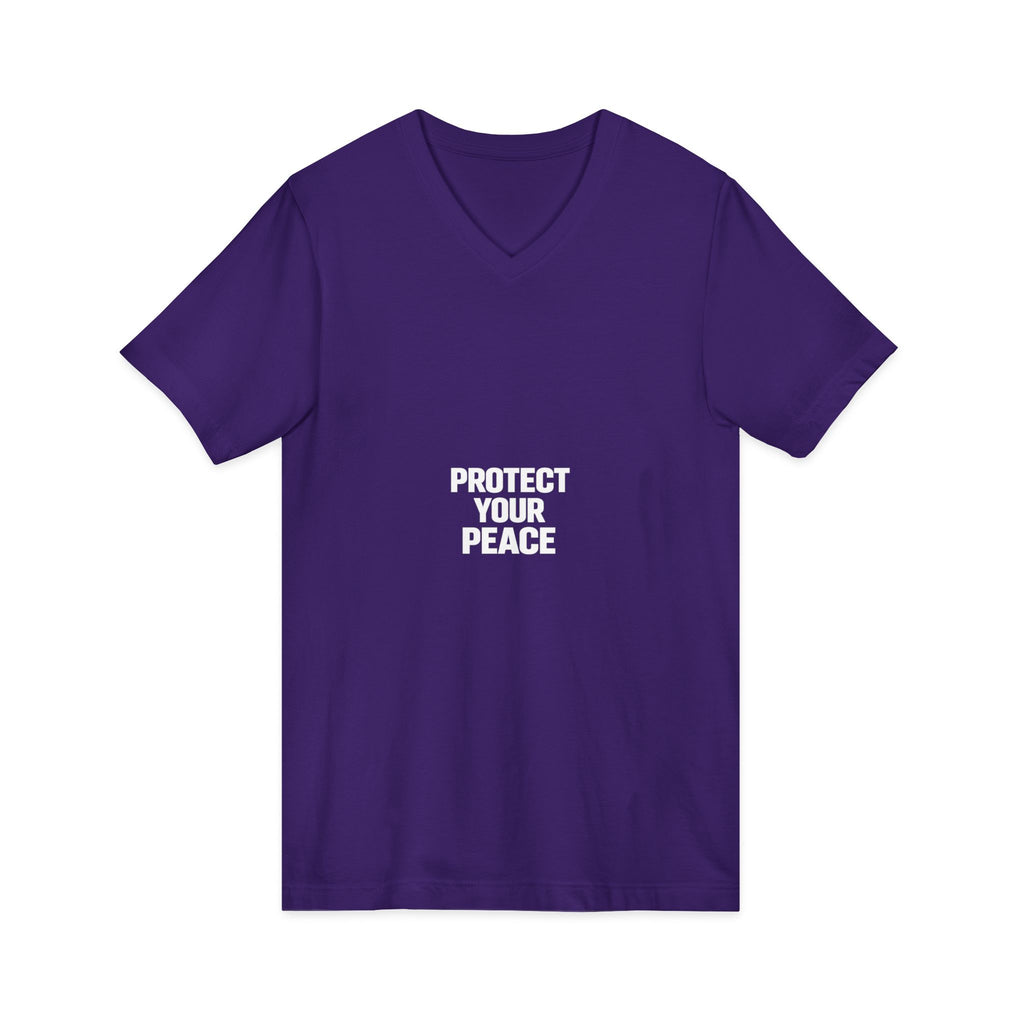 Unisex Jersey Short Sleeve V-Neck Tee