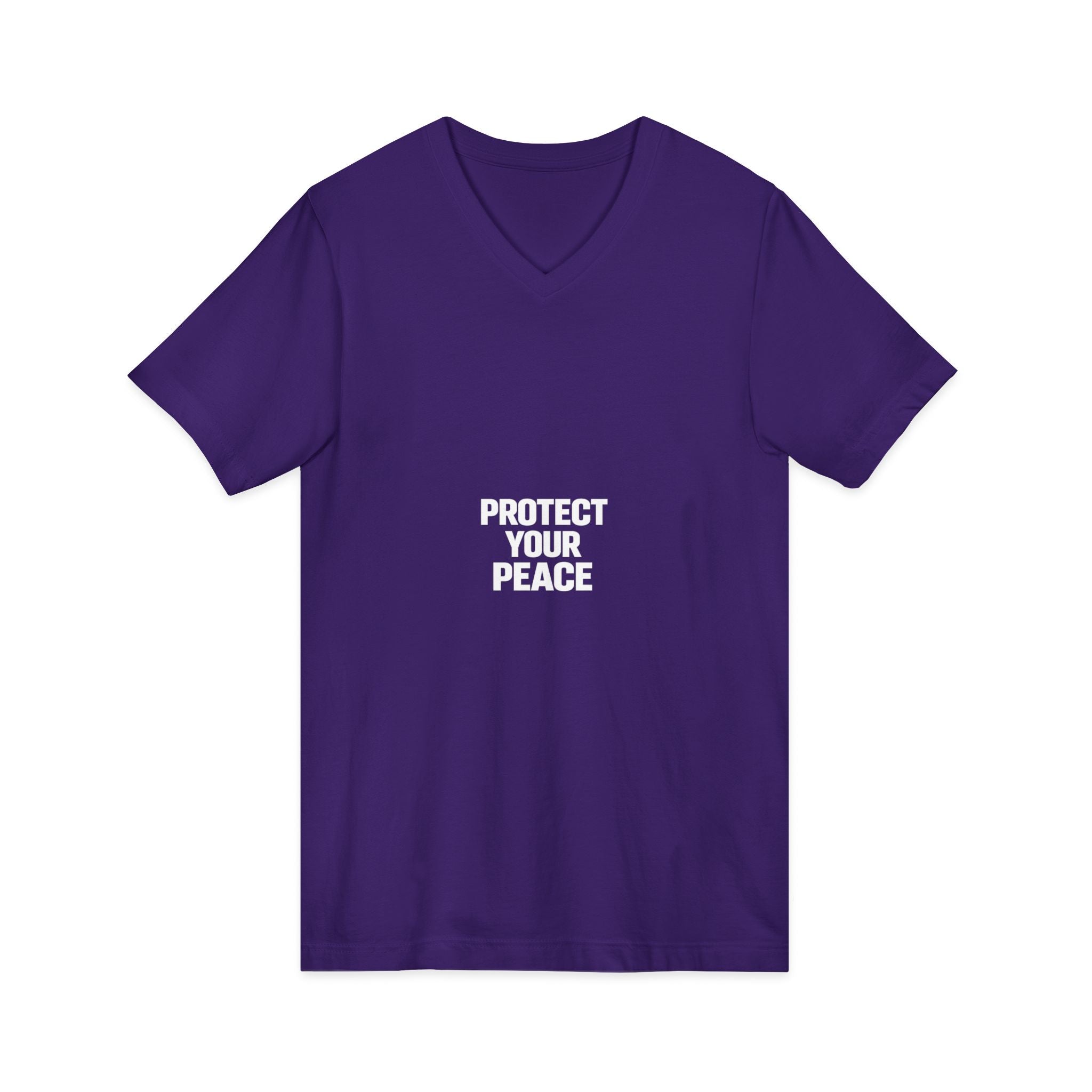 Unisex Jersey Short Sleeve V-Neck Tee