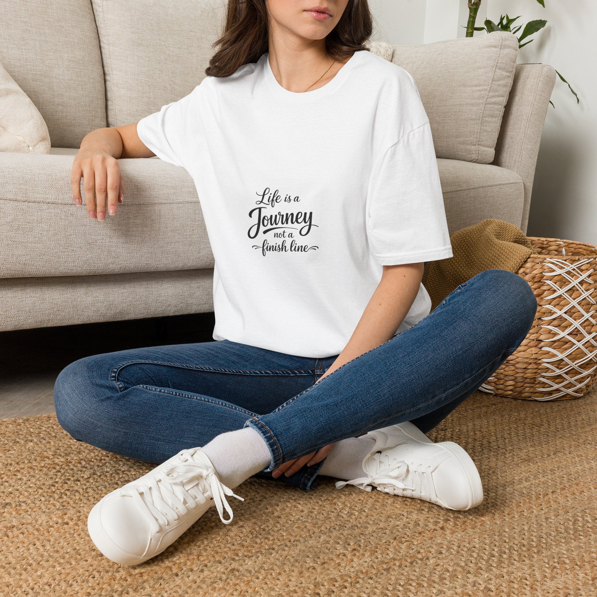 Life Is a Journey T-Shirt2 – Minimal Inspirational Quote Tee