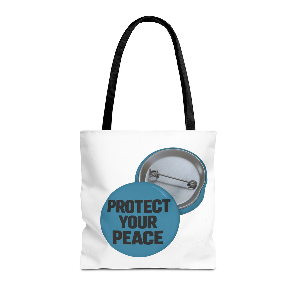Protect Your Peace Tote Bag - Inspirational Everyday Canvas Shopper