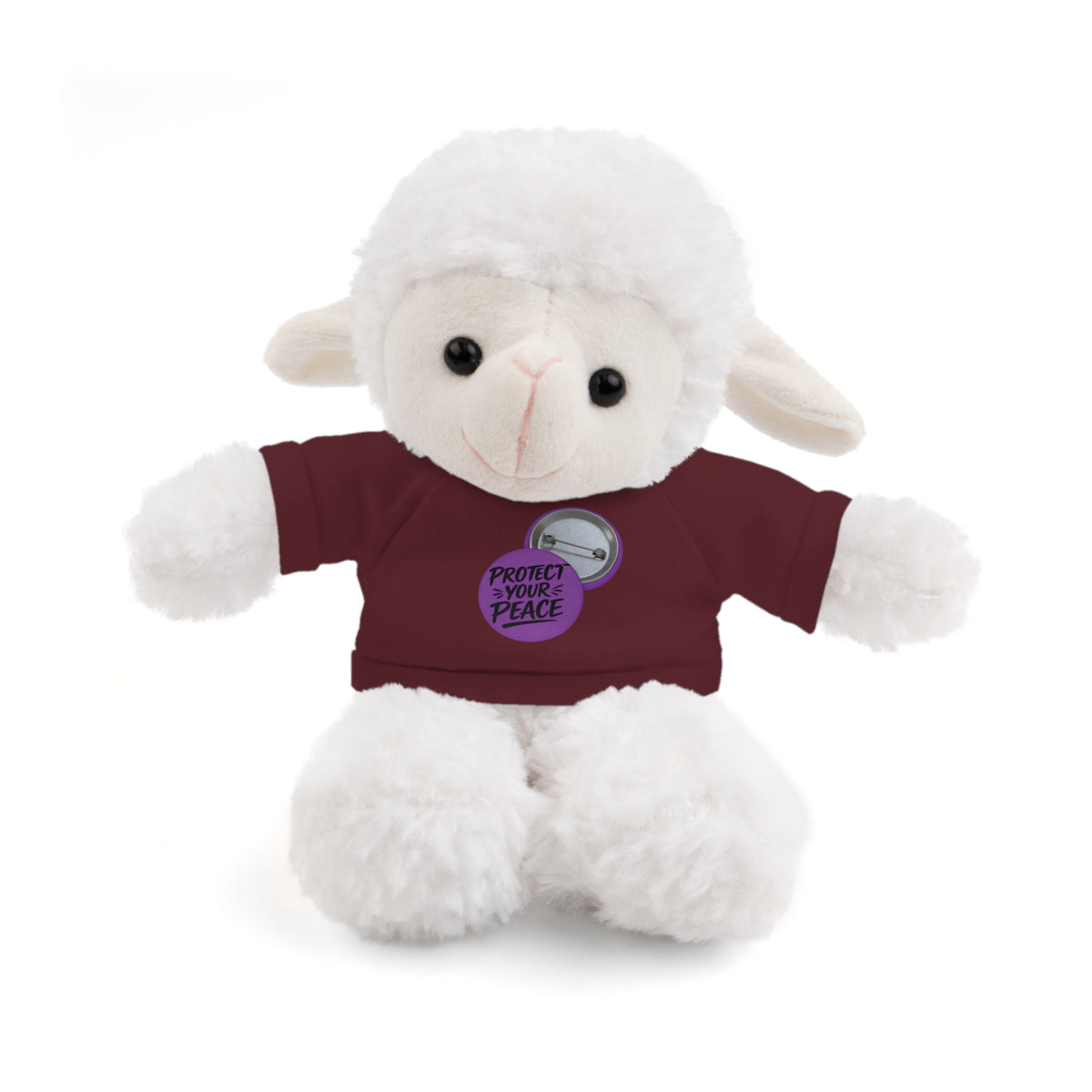Plush Bear with 'Protect Peace' Tee