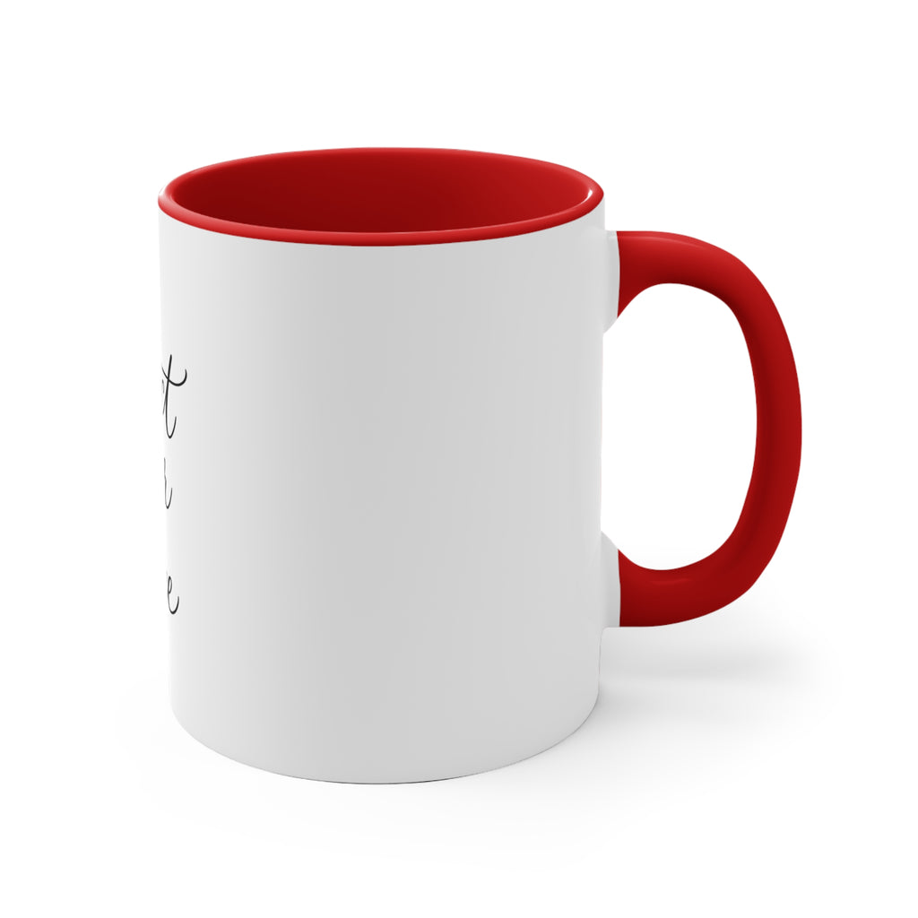 Protect Your Peace Accent Mug — Inspirational Coffee Cup