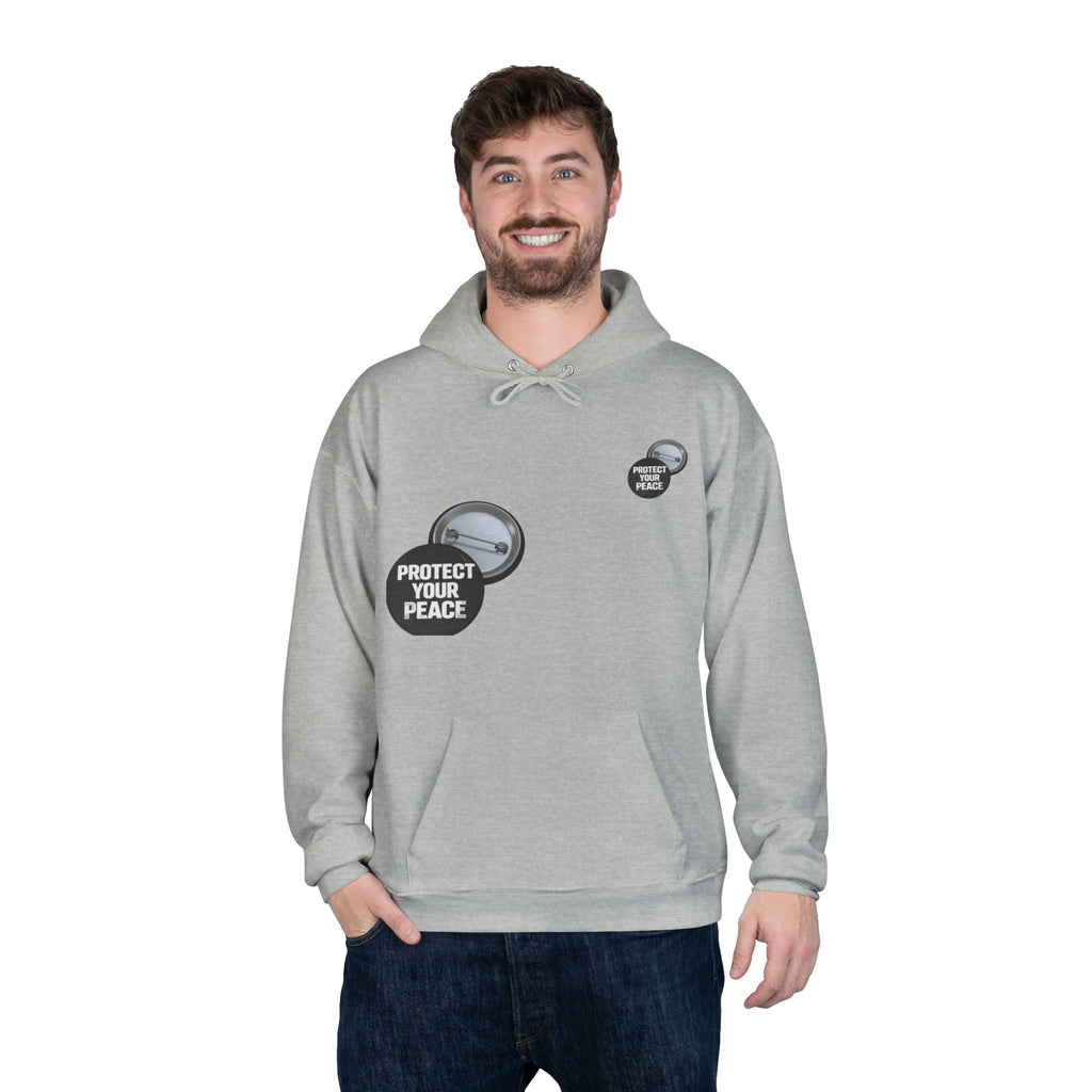 Protect Your Peace Hoodie — Minimal Badge Graphic Pullover