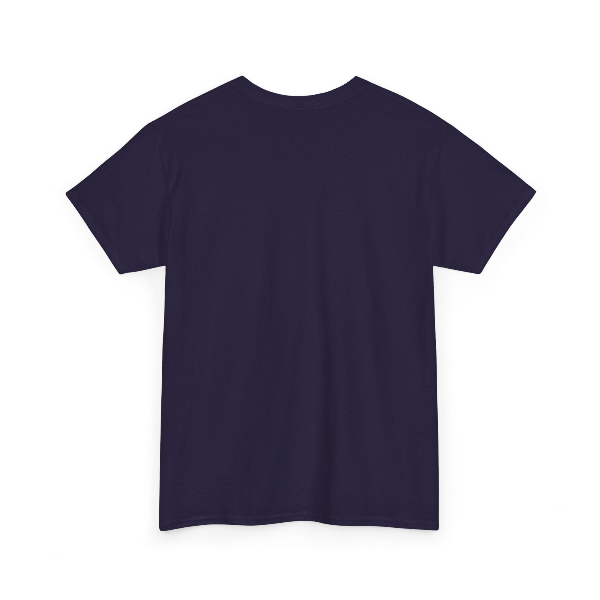 Minimalist White T‑Shirt — Subtle Embossed 'Unisex Heavy Cotton Tee' Design
