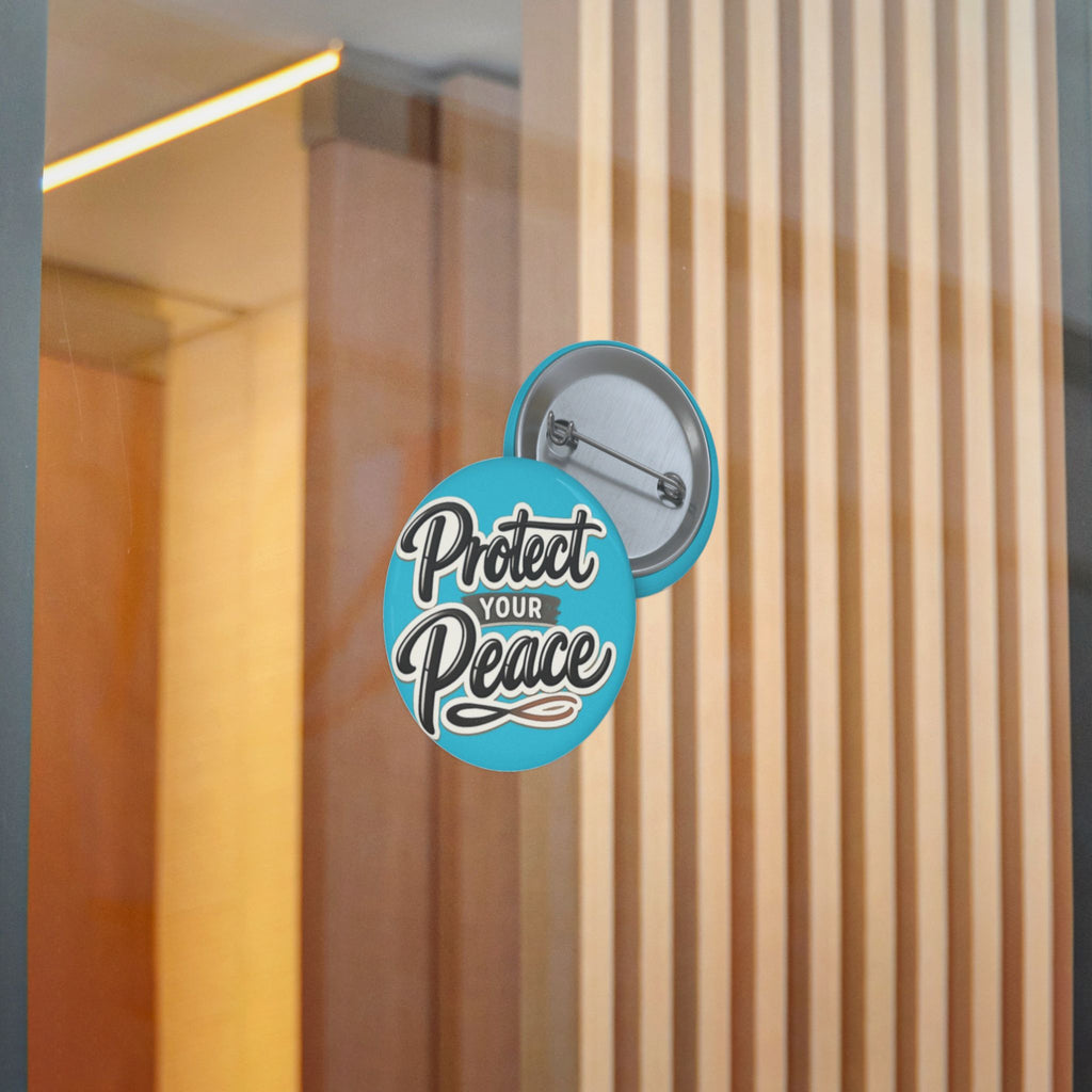 Protect Your Peace Sticker — Inspirational Vinyl Decal (Blue)