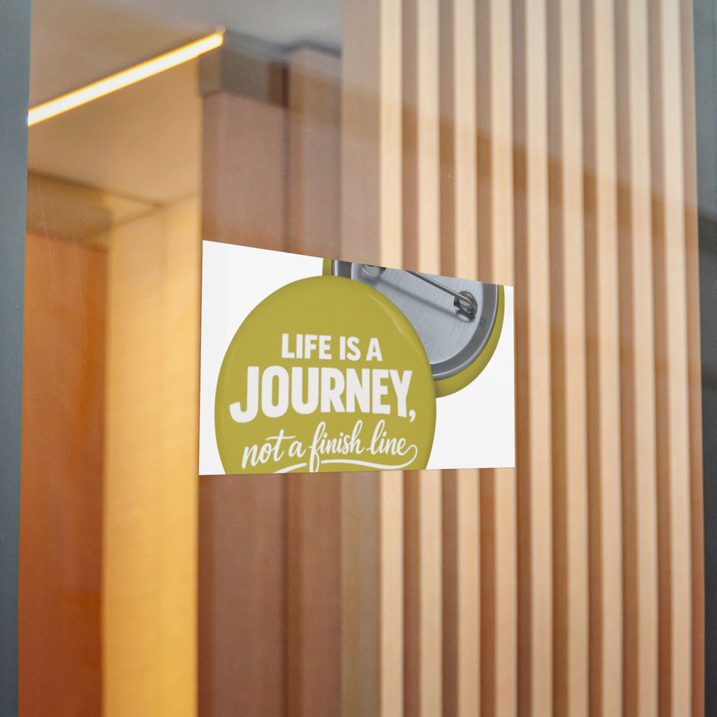 Inspirational 'Life Is A Journey, Not A Finish Line' Sticker