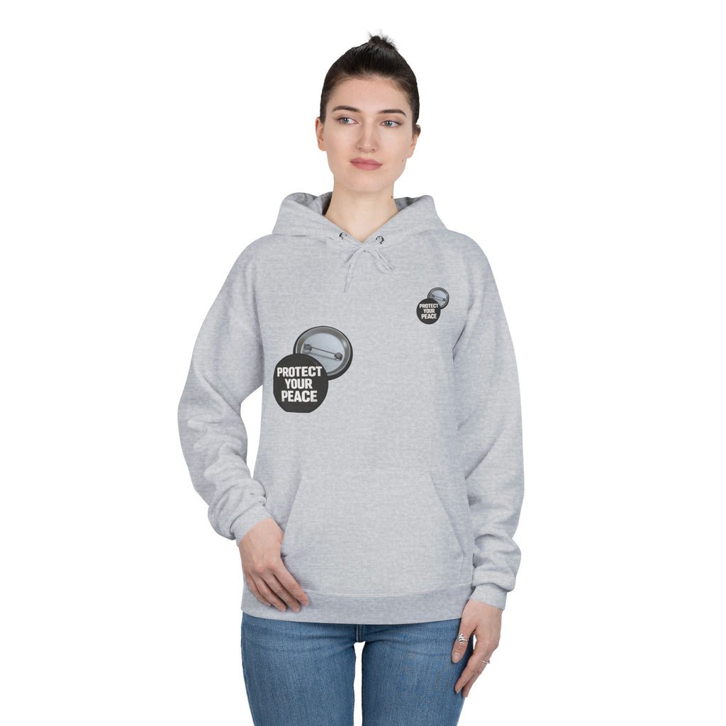 Protect Your Peace Hoodie — Minimal Badge Graphic Pullover