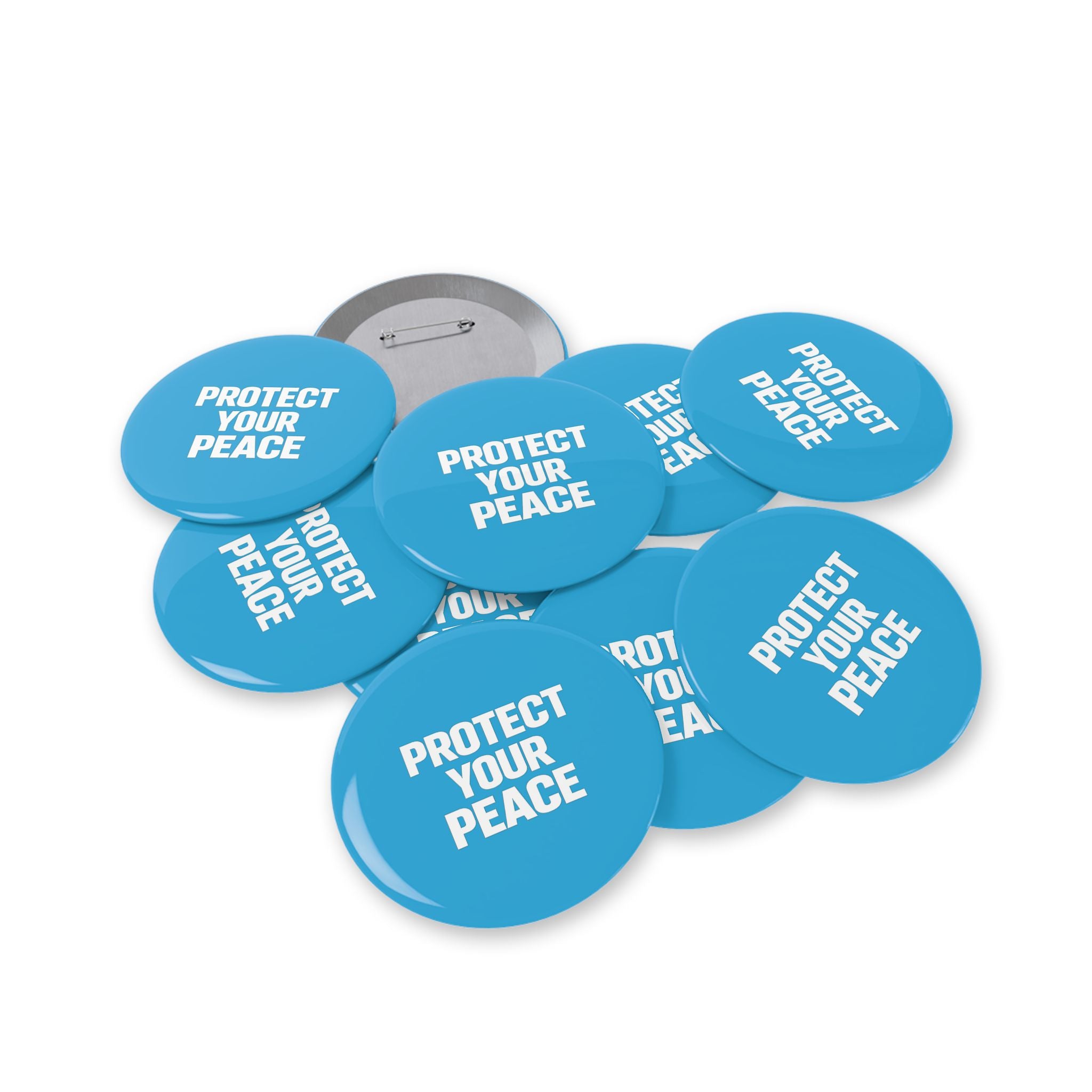 Protect Your Peace Round Pin — Inspirational Button Badge