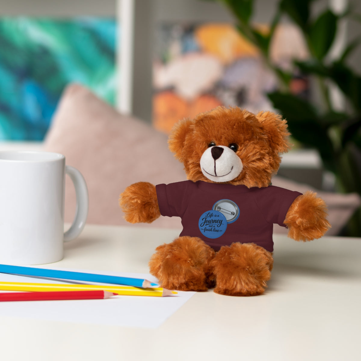 Personalized Teddy Bear with Custom Tee — Cute Plush Gift for Kids & Occasions