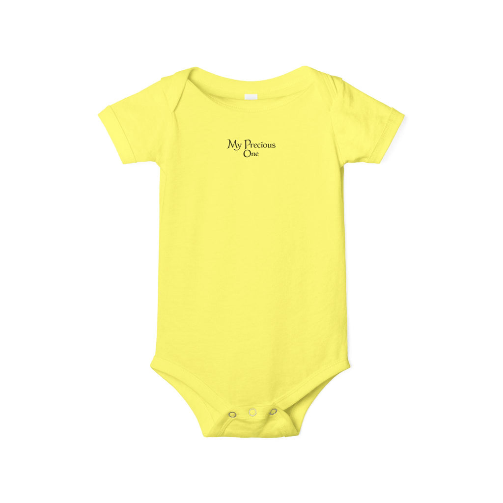 Minimal 'My Favorite' Infant Onesie – Soft White Baby Bodysuit