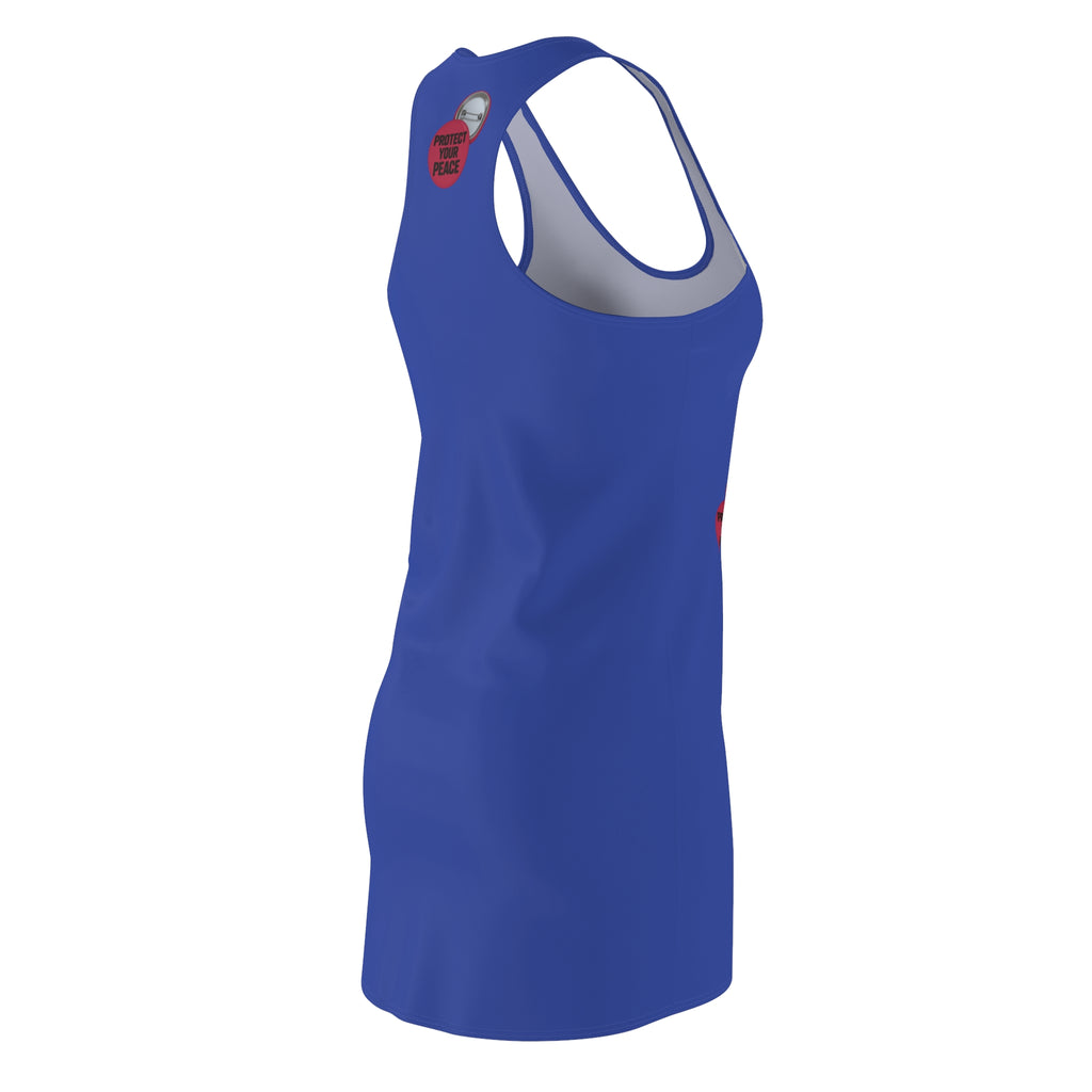 Racerback Dress — 'Protect Your Peace' Minimal Badge Design