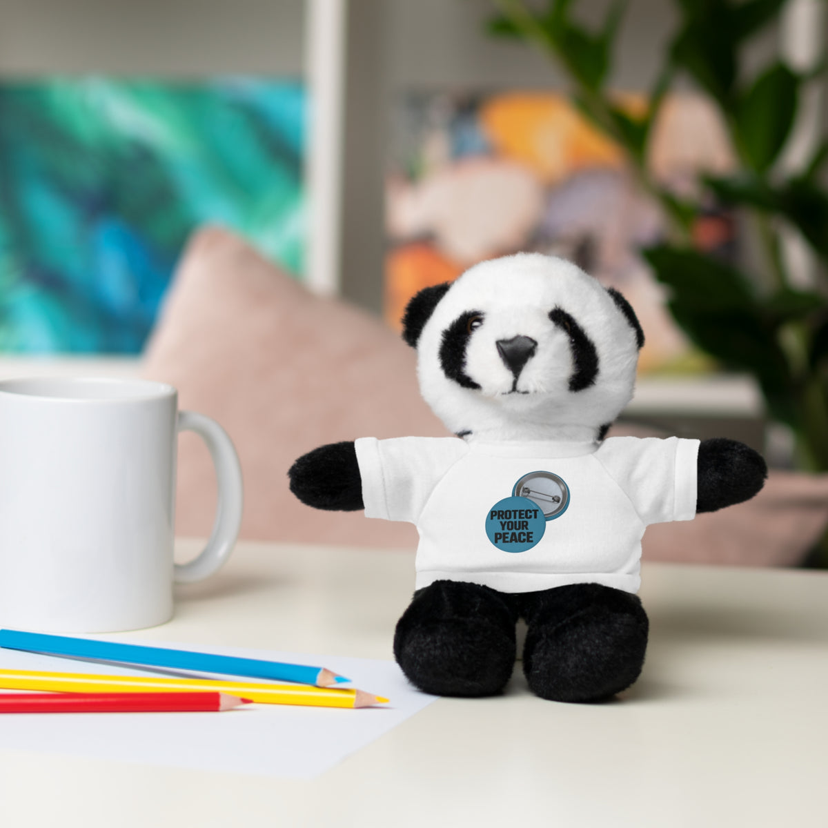 Teddy Bear — 'Protect Your Peace' Tee Plush Gift