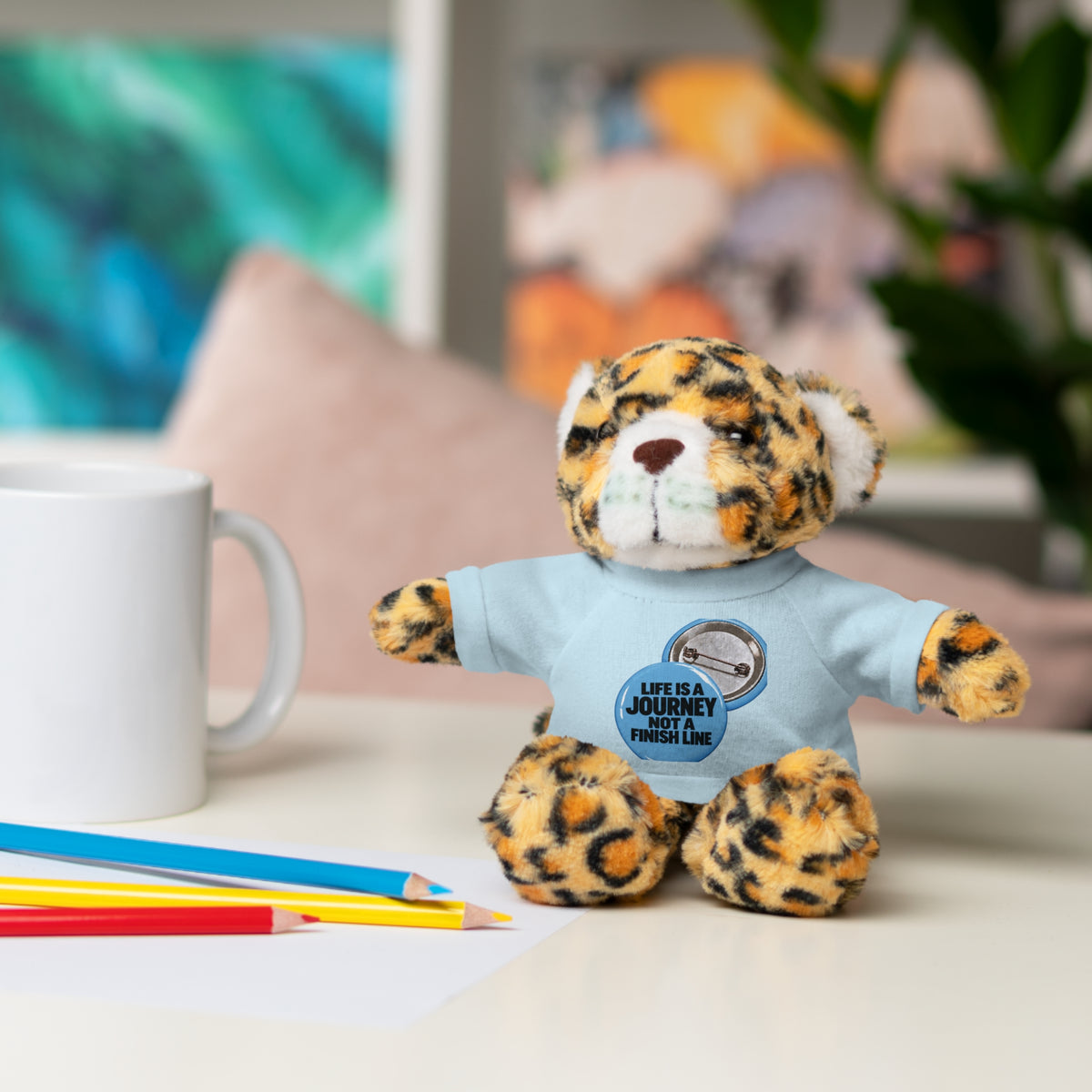 Plush Teddy Bear with Custom Tee — Cute Gift for Kids & Romantic Occasions