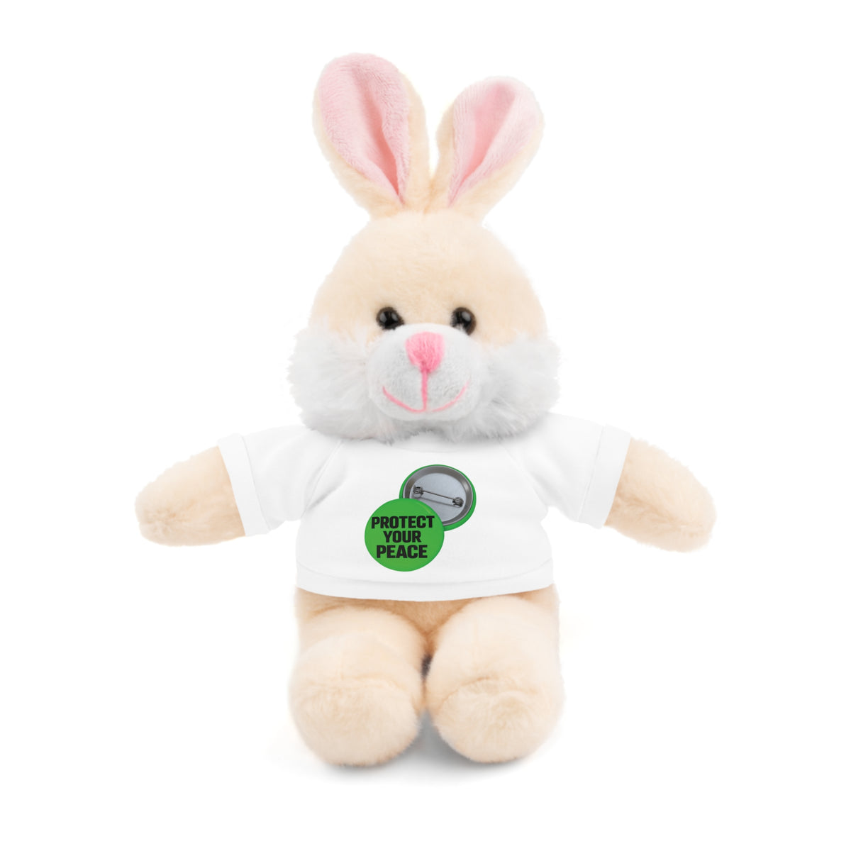Bear Plush with 'Protect Your Peace' Tee