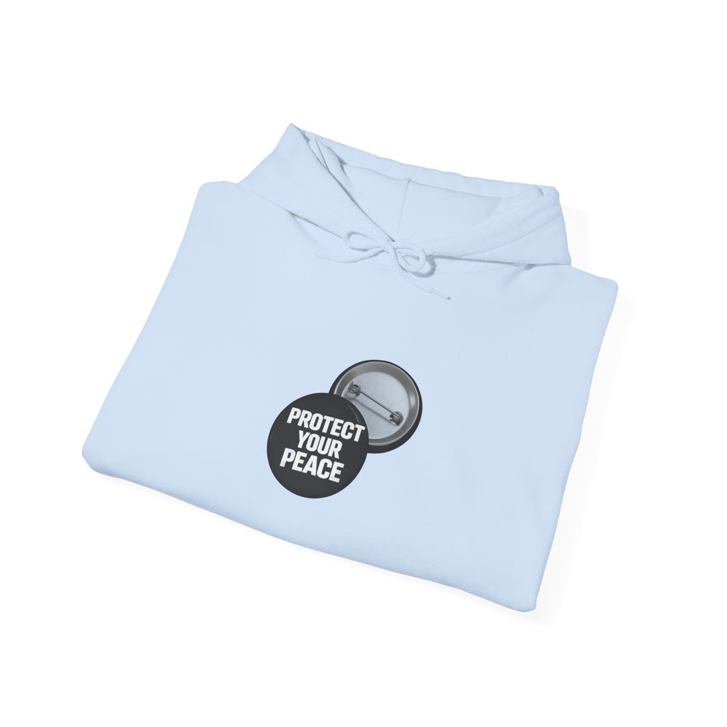 Hoodie  protect your peace  graphic design sleave and chest
