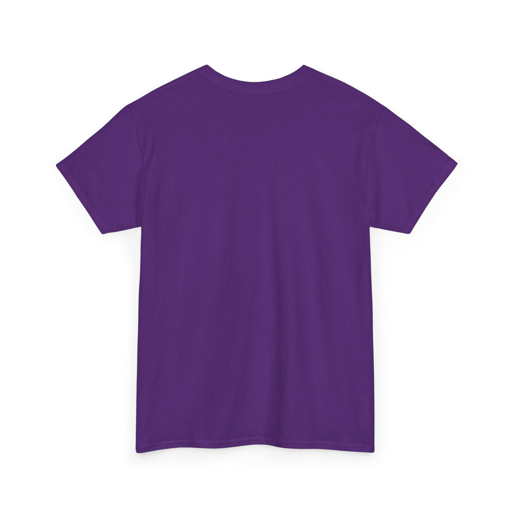 Minimalist White T‑Shirt — Subtle Embossed 'Unisex Heavy Cotton Tee' Design