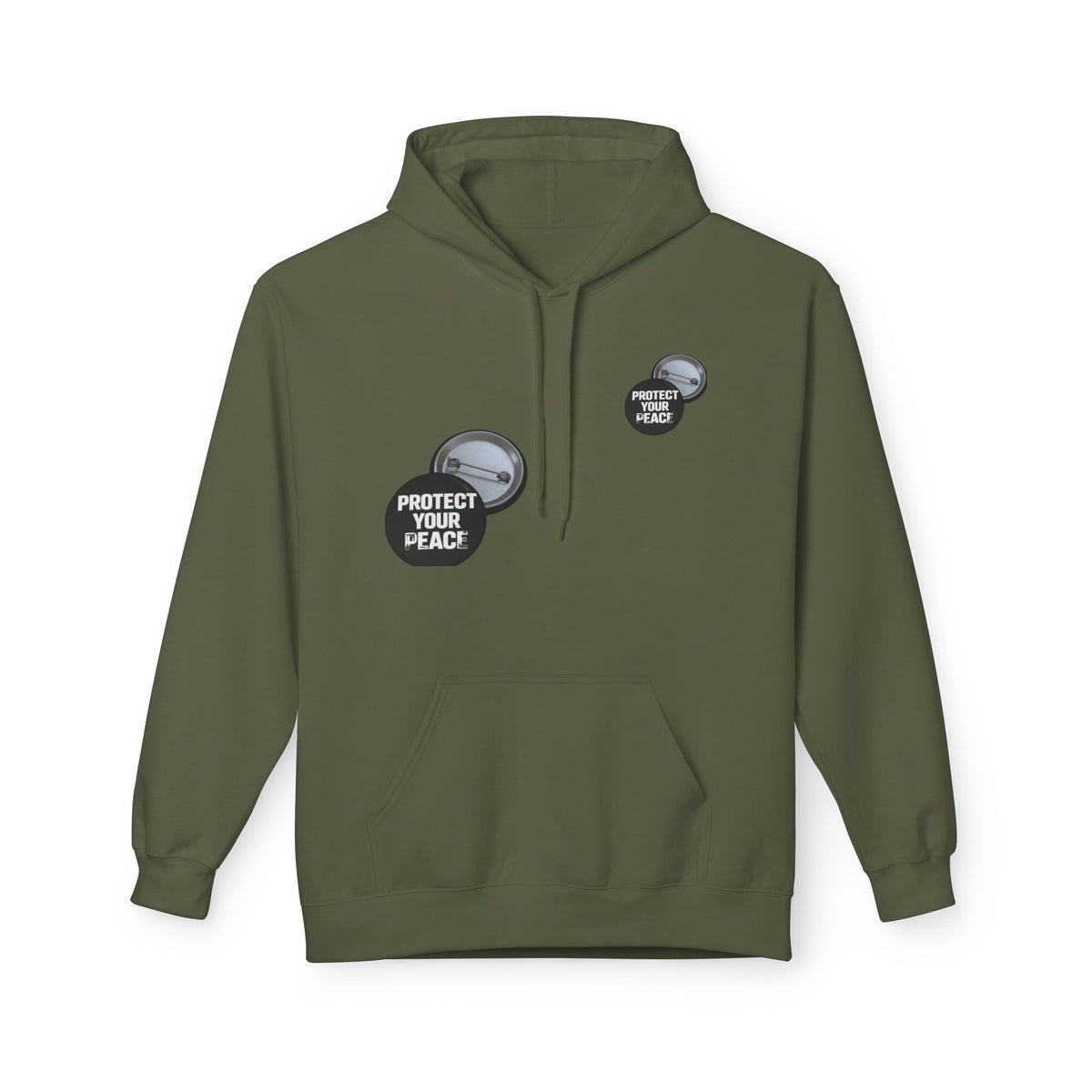 Protect Your Peace Hoodie — Minimal Badge Graphic Pullover