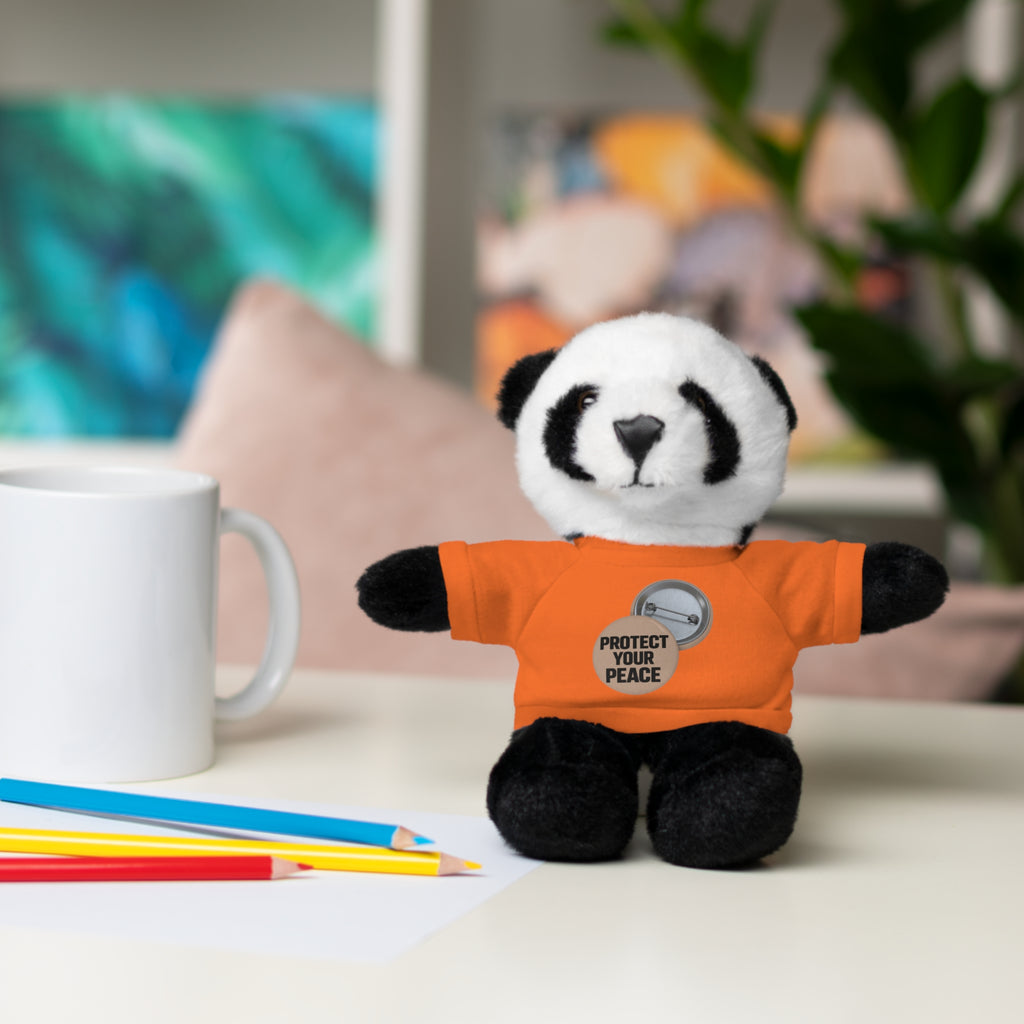 Protect Your Peace Teddy Bear — Plush Stuffed Animal with Tee