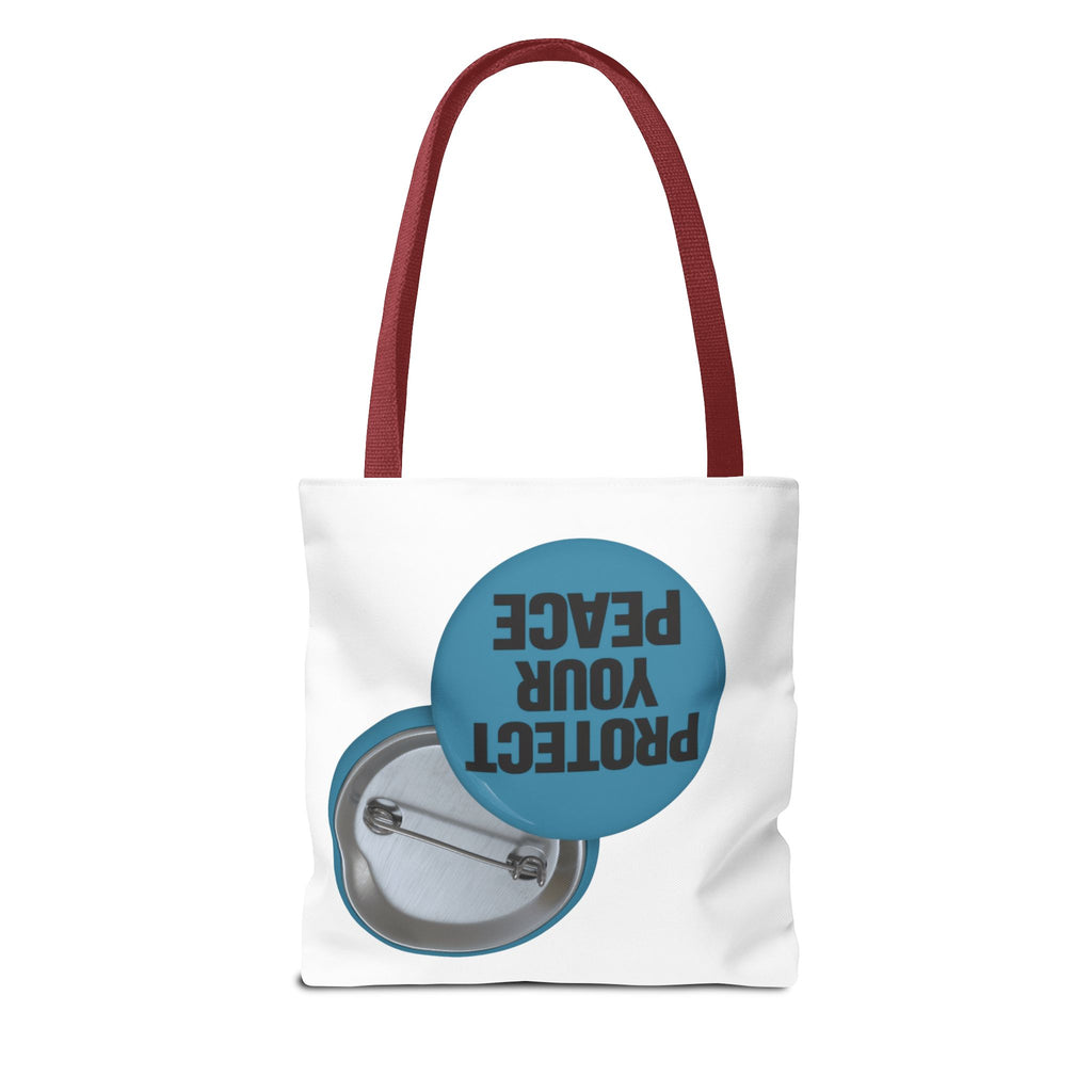 Protect Your Peace Tote Bag - Inspirational Everyday Canvas Shopper