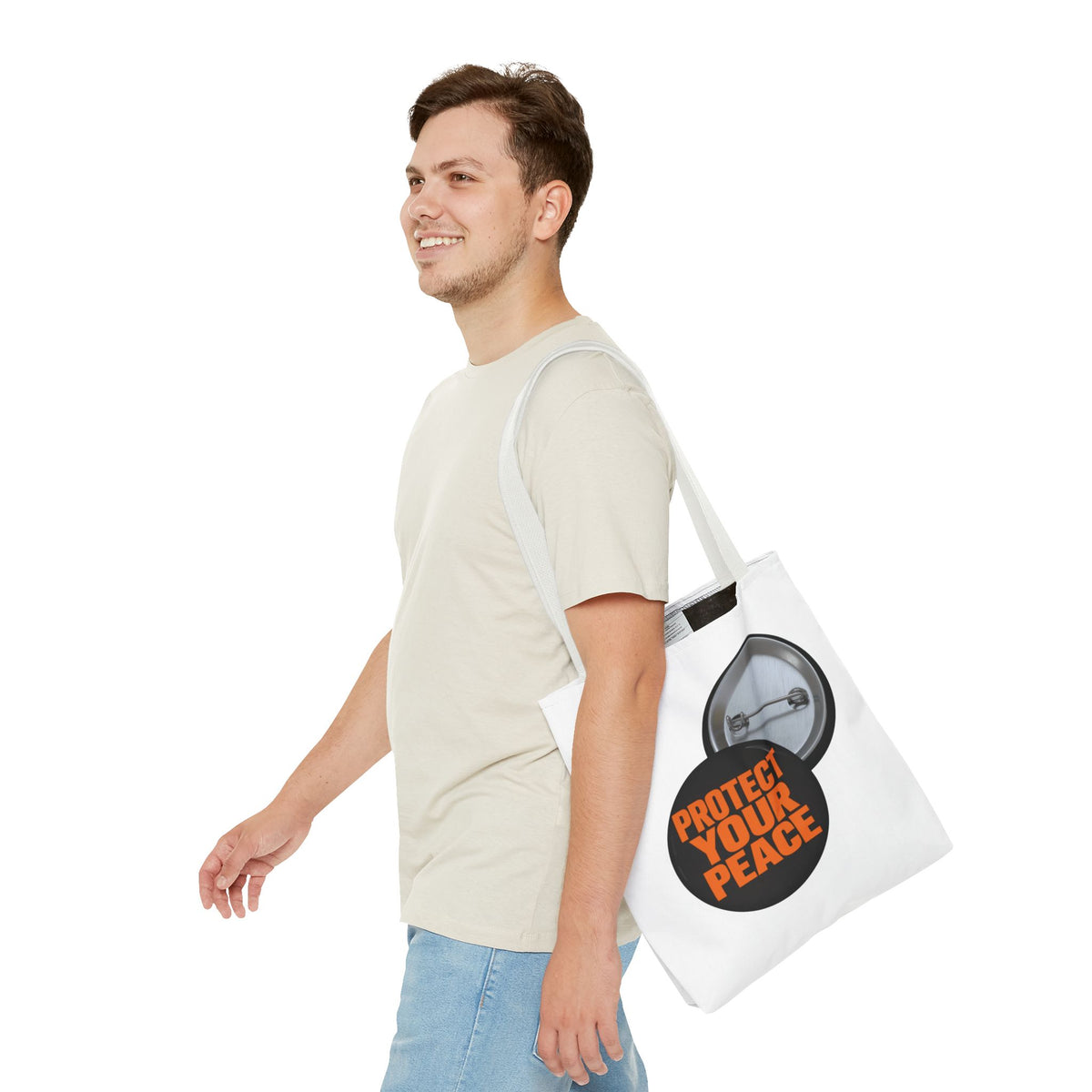 Protect Your Peace graphic design Mental Health Awareness Tote Bag