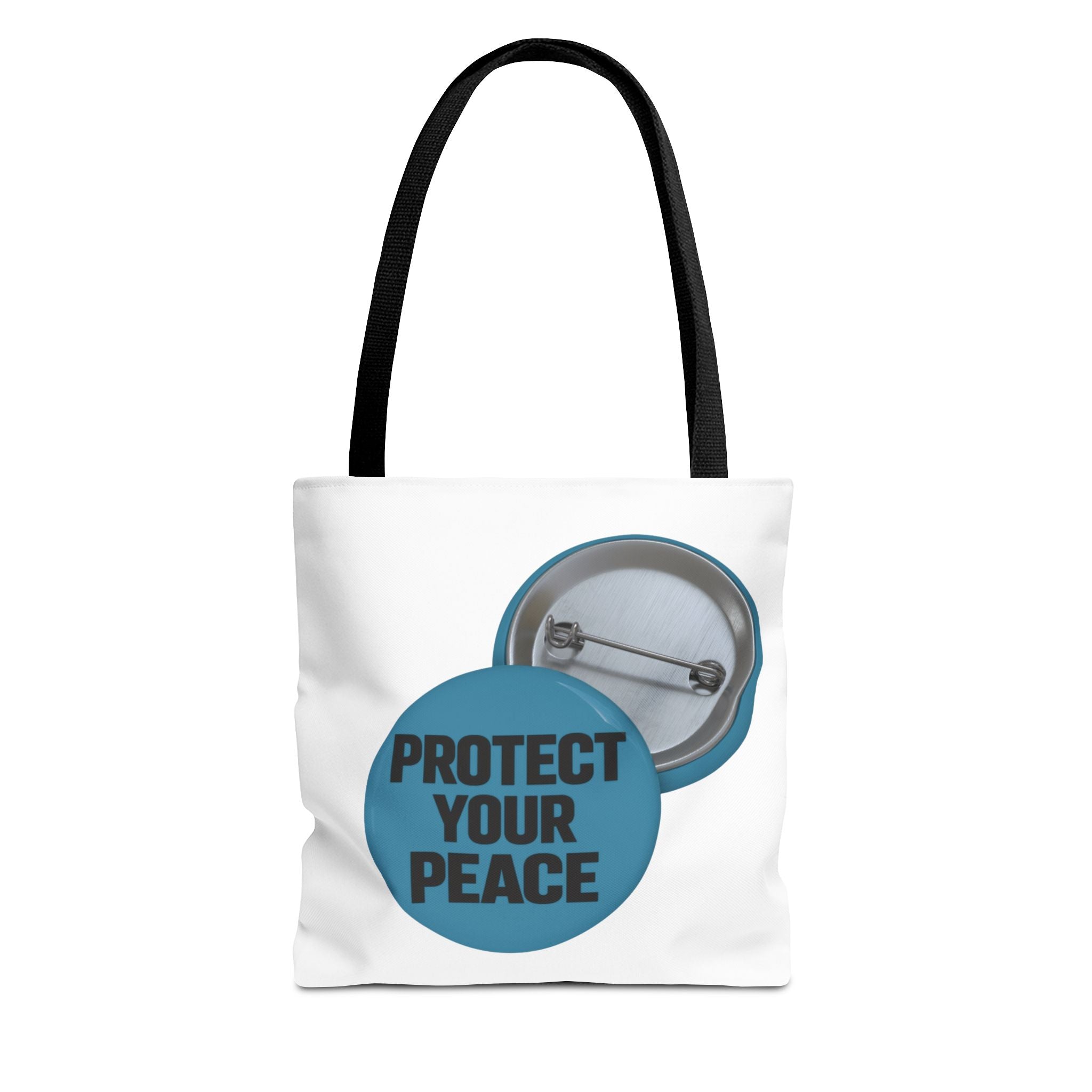 Protect Your Peace Tote Bag - Inspirational Everyday Canvas Shopper