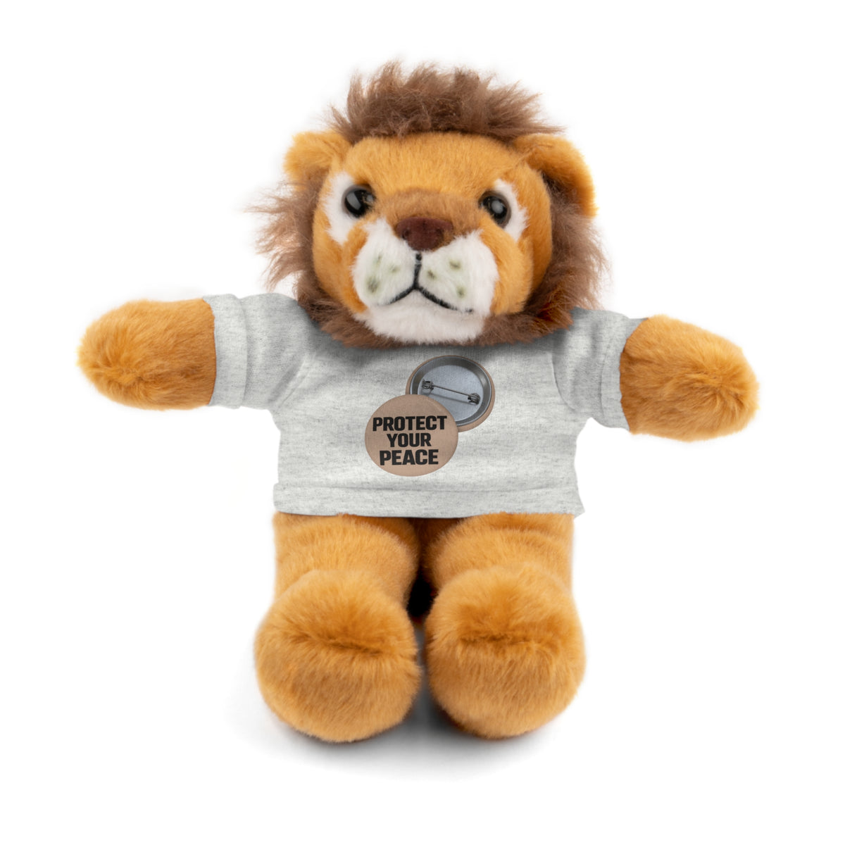 Protect Your Peace Teddy Bear — Plush Stuffed Animal with Tee