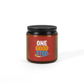 One Good Step Scented Soy Candle — Amber Jar Aromatherapy Candle (Motivational Gift)