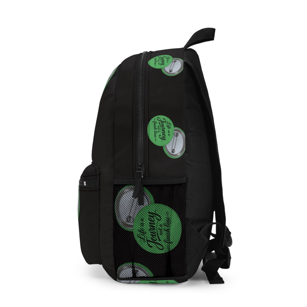 Inspirational 'Life Is a Journey Not a Finish Line' Backpack – Motivational Travel & School Bag