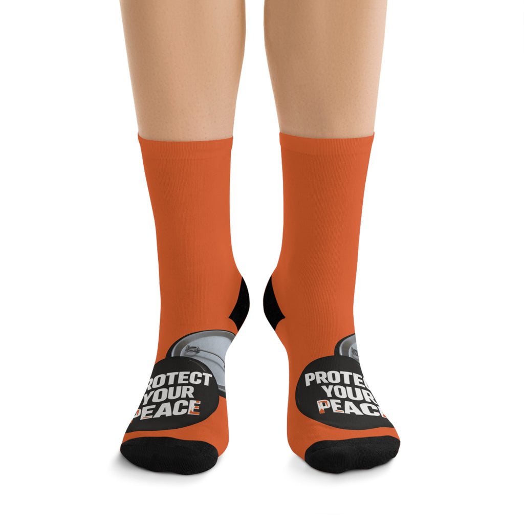 Protect Your Peace Orange graphic design.
