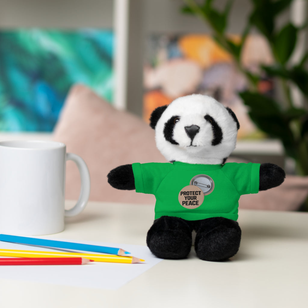 Protect Your Peace Teddy Bear — Plush Stuffed Animal with Tee