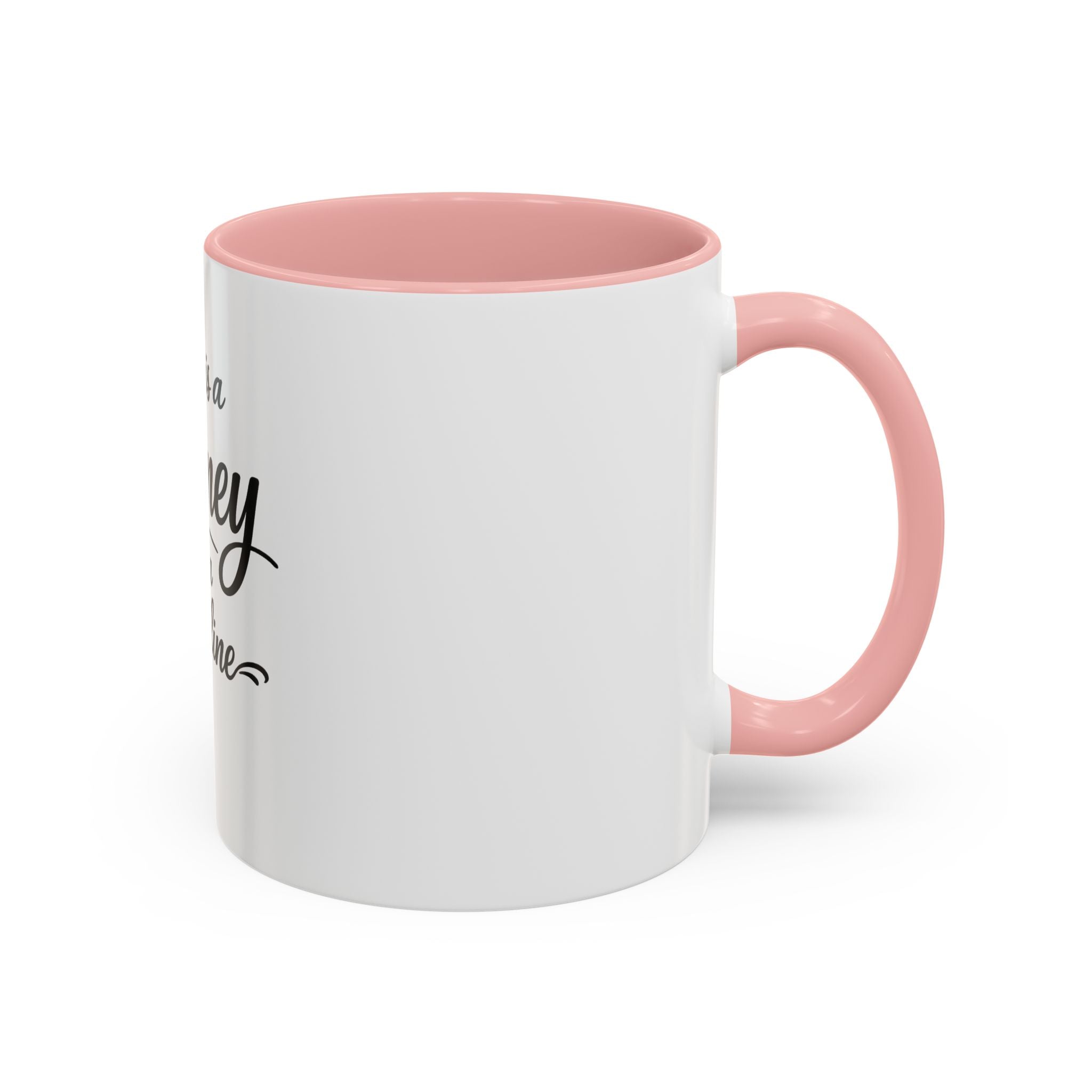 Life Is a Journey Not a Finish Line Accent Coffee Mug – Inspirational Quote Ceramic Mug (11/15oz)