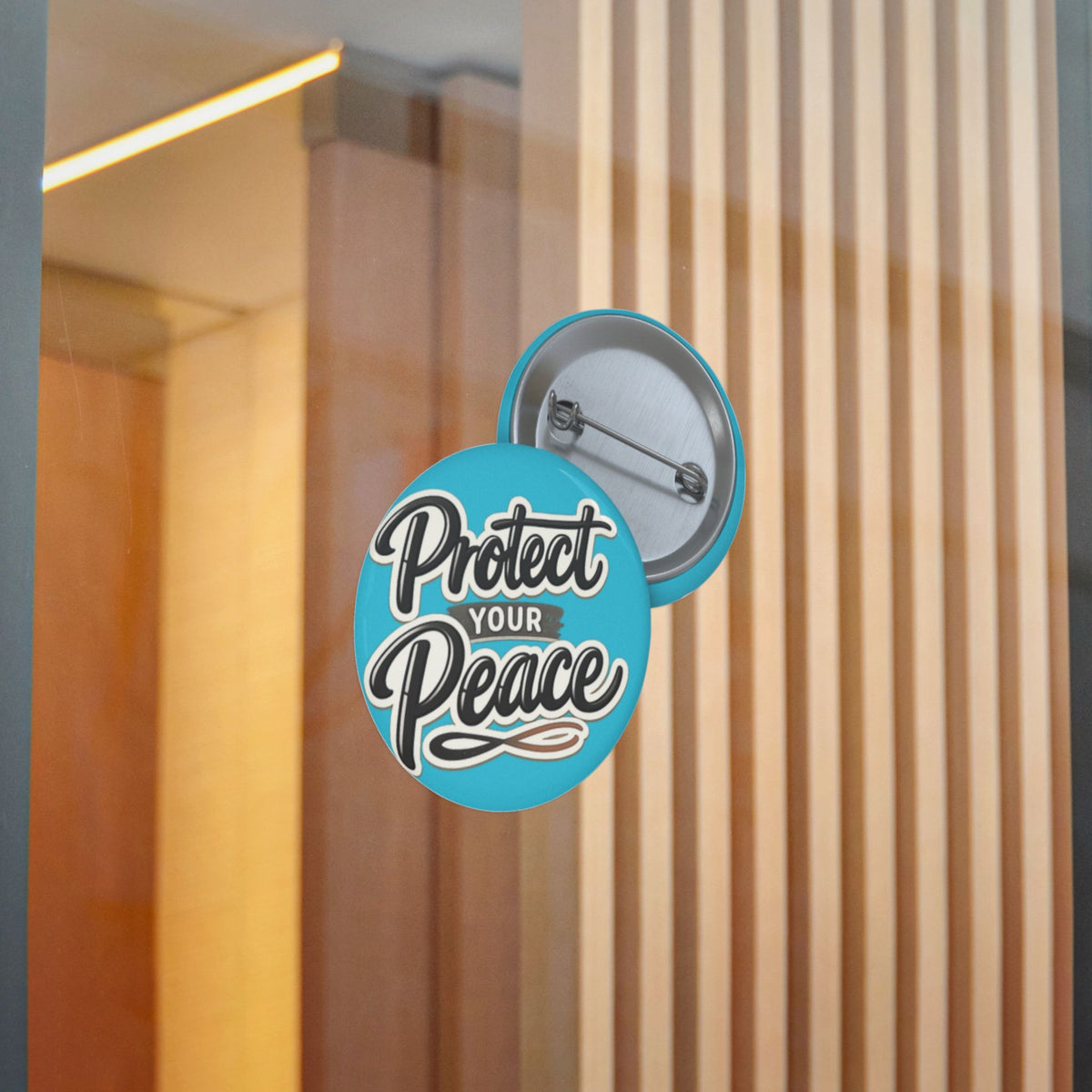 Protect Your Peace Sticker — Inspirational Vinyl Decal (Blue)