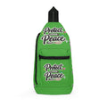 Protect Your Peace Sling Bag — Green Motivational Crossbody Pack