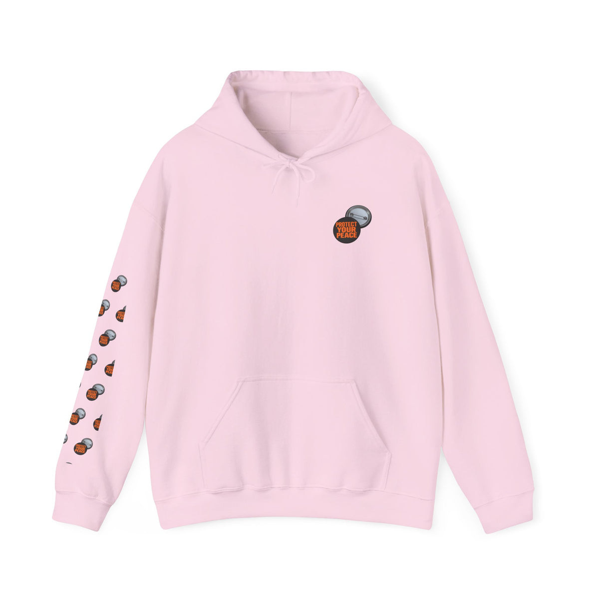 Hockey Puck & Helmet Hoodie — Retro Hockey Sleeve Graphic Sweatshirt