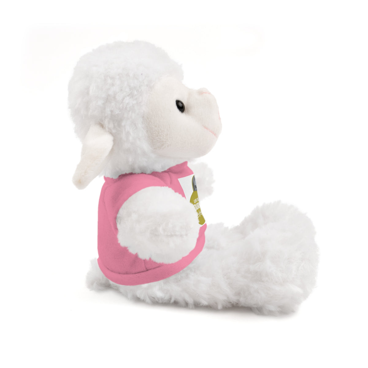 Cute Brown Teddy Bear with 'Life Is a Journey not a finish line.' Tee — Plush Gift for Kids & Travelers