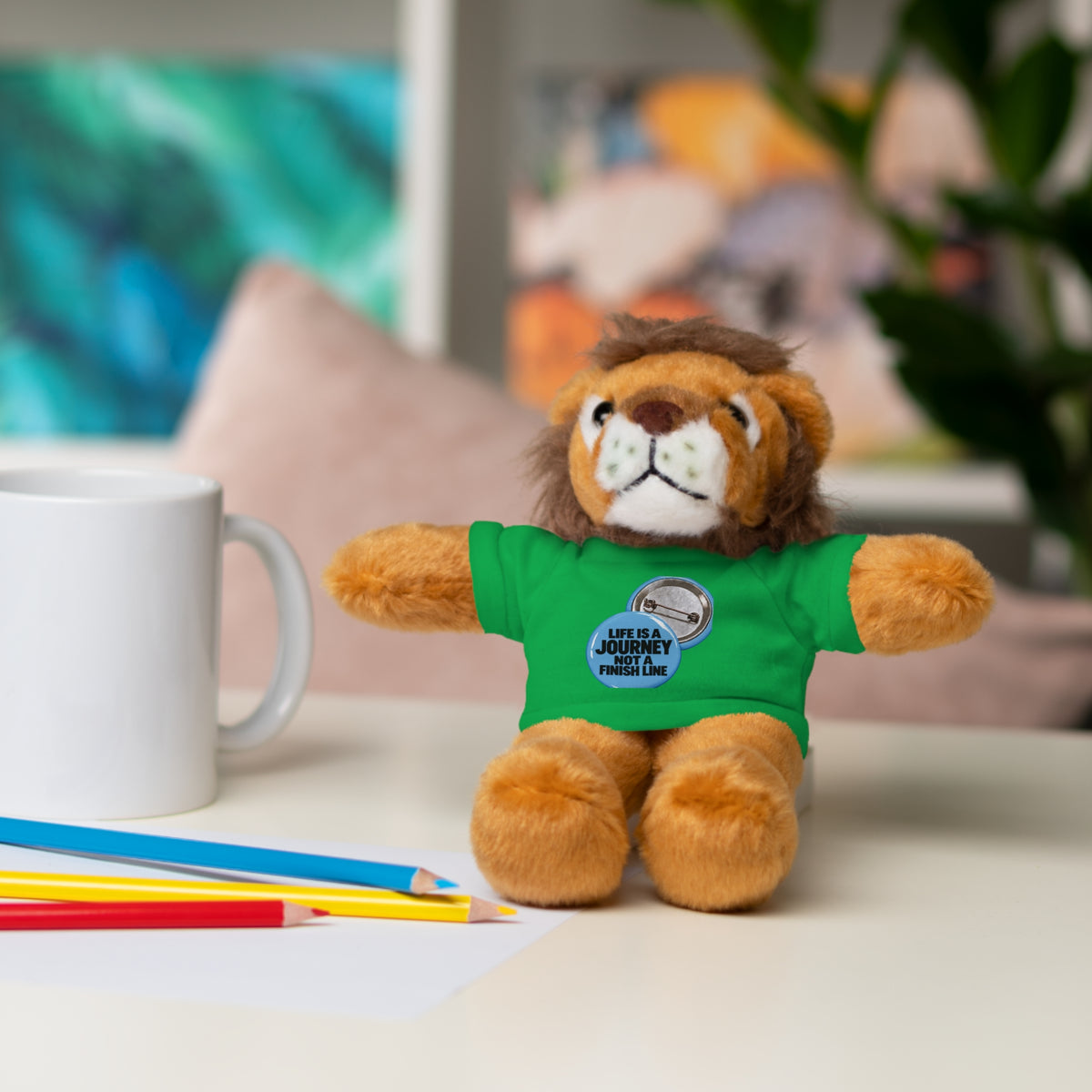 Plush Teddy Bear with Custom Tee — Cute Gift for Kids & Romantic Occasions