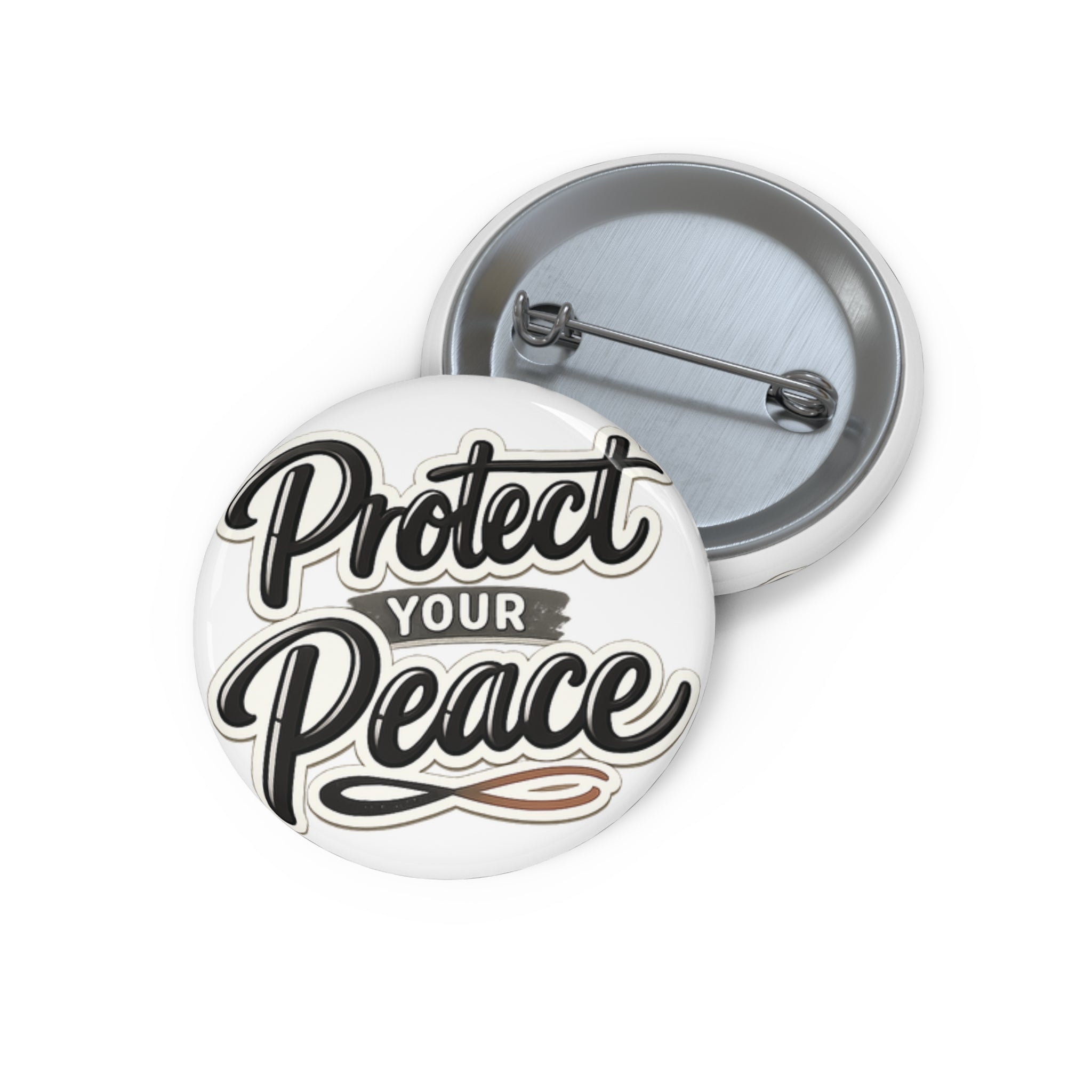 Protect Your Peace Pin Button — Inspirational Mental Health Lapel Pin