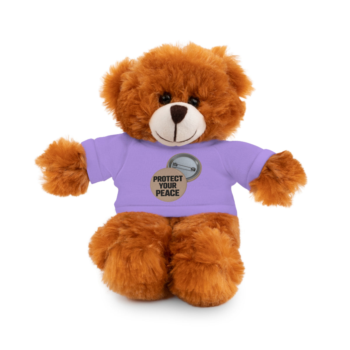 Protect Your Peace Teddy Bear — Plush Stuffed Animal with Tee